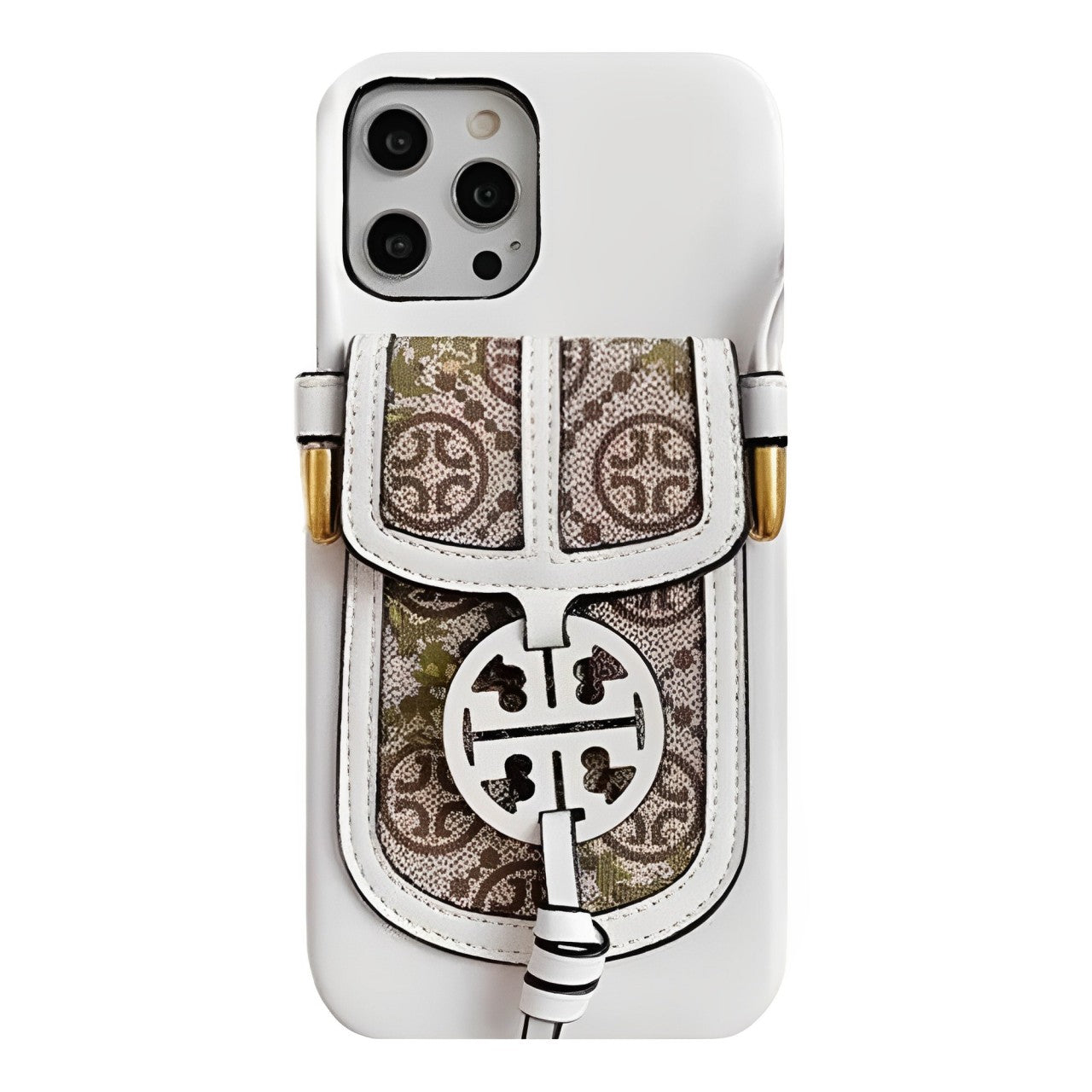 Retro Leather iPhone Wallet Case With Crossbody Strap-BELKCASE