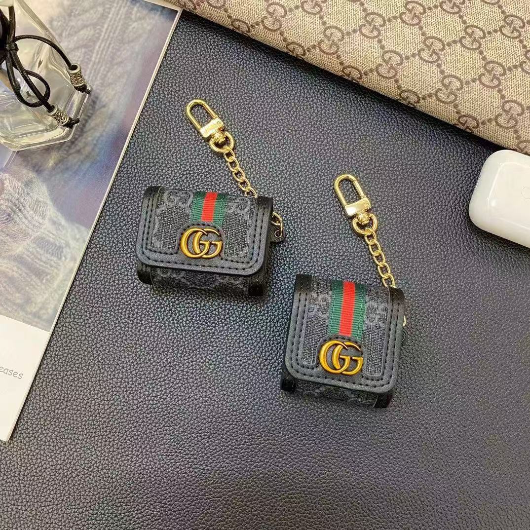 Luxury Leather GG Chain Airpods Case-BELKCASE
