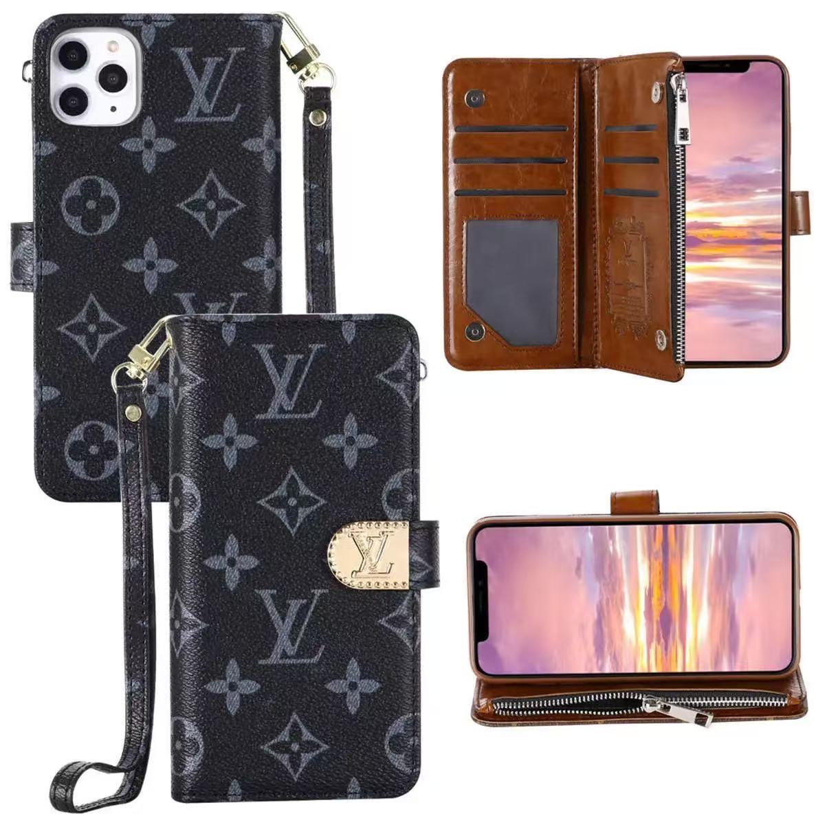 Louis Vuitton,Gucci Monogram iPhone Wallet Case Leather Multi-Layer -BELKCASE