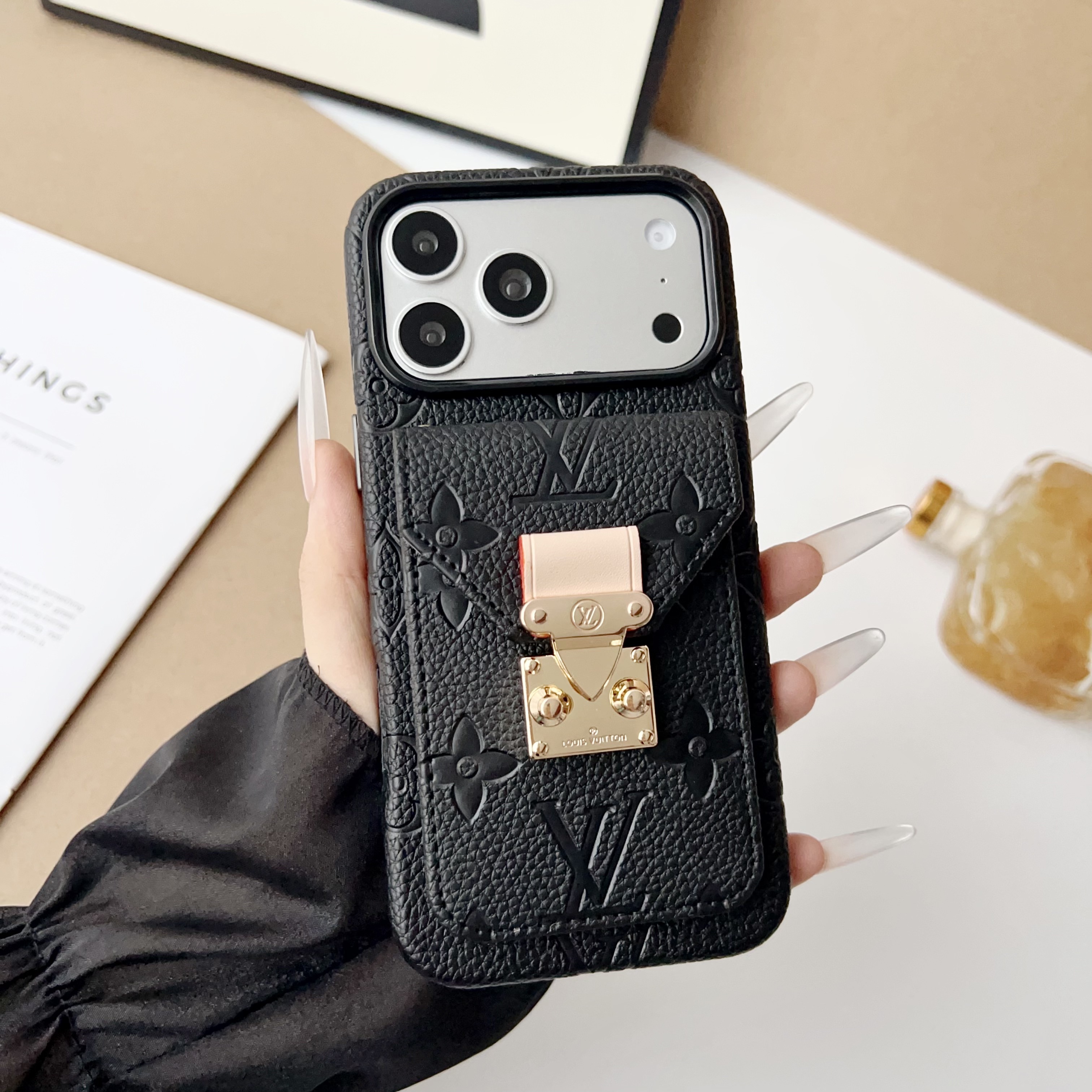 Gucci Leather iPhone Wallet Case With Crossbody Strap/Without Crossbody Strap