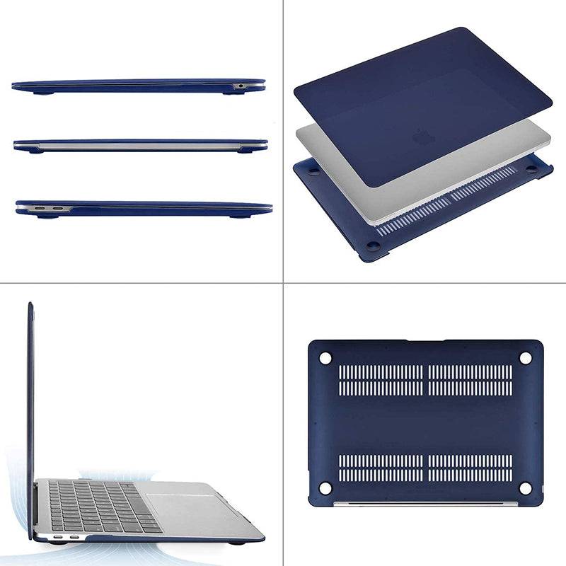 Matte Navy Macbook case customizable-BELKCASE