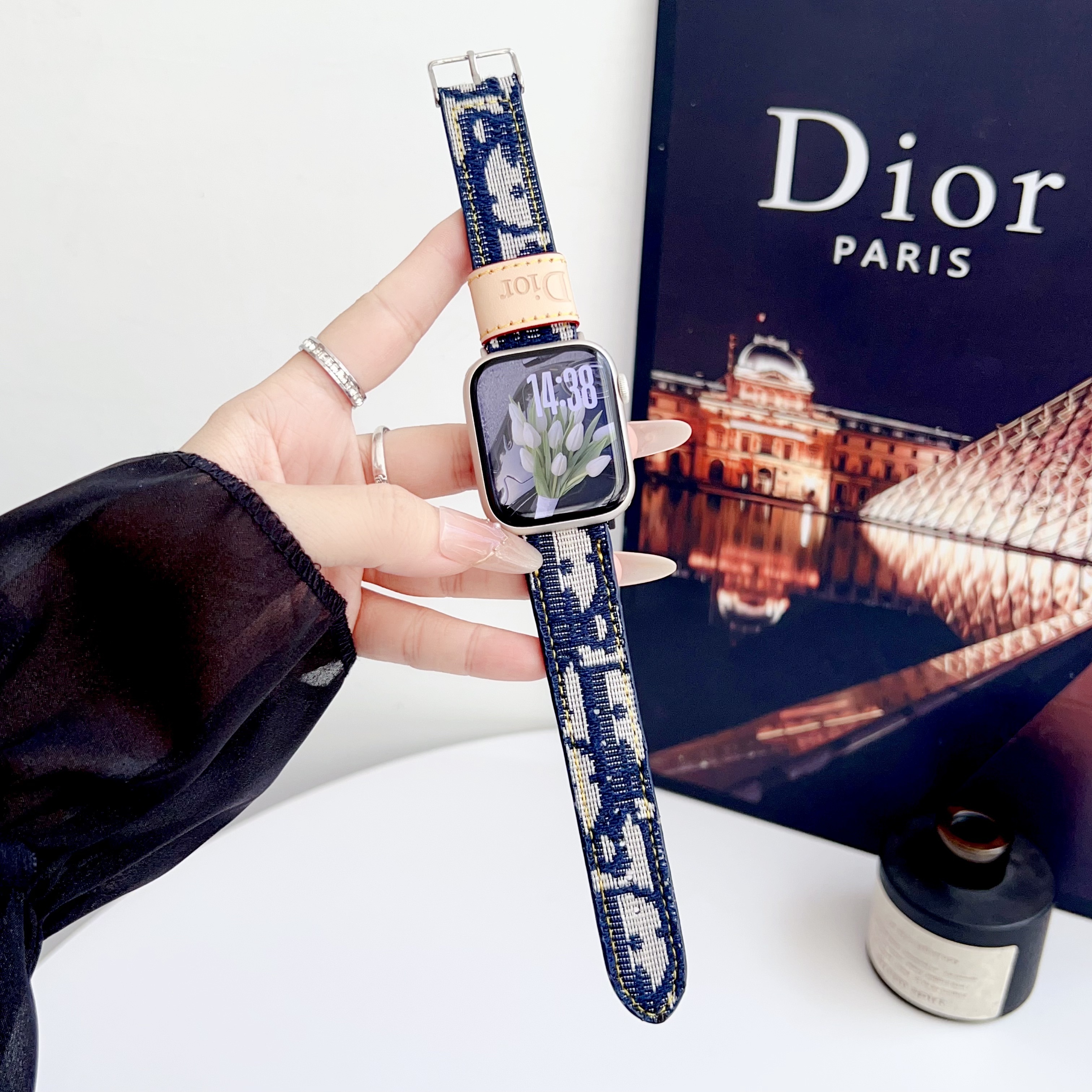 Dior Denim Canvas Apple Watch Bands