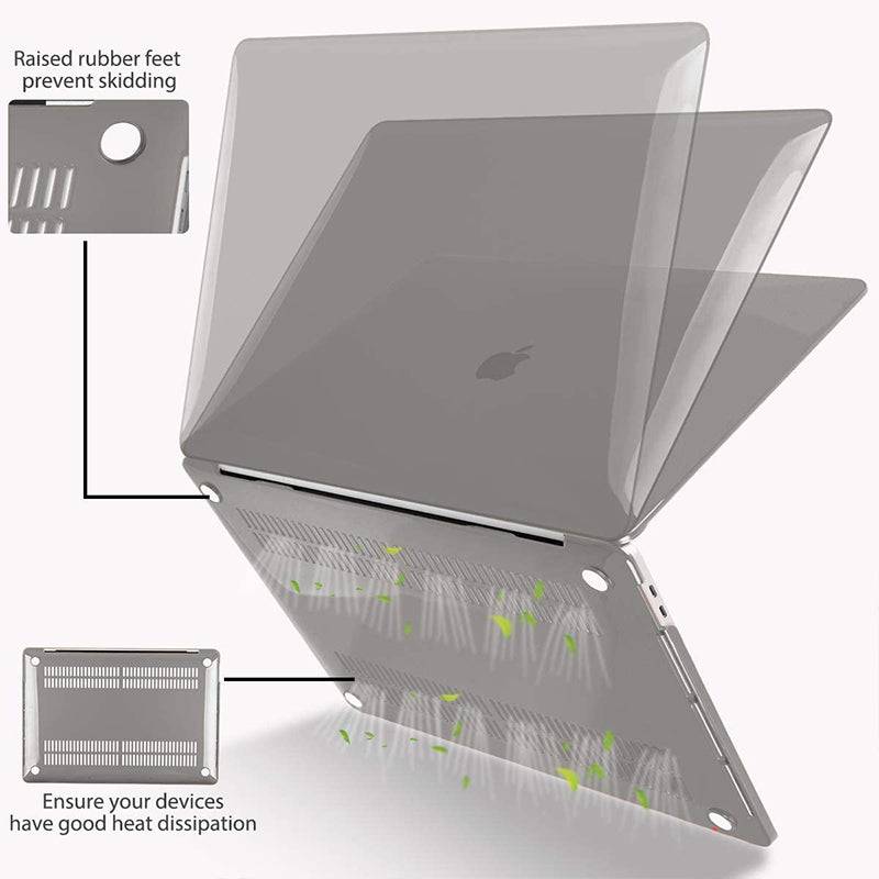 Transparent grey Macbook case customizable-BELKCASE