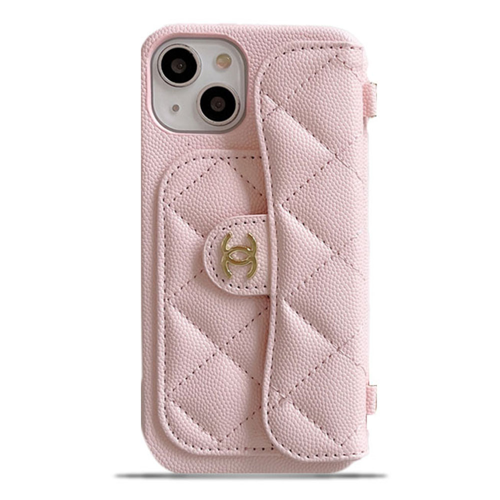 Leather iPhone Wallet Case With Crossbody Strap Magnetic Flip Cover