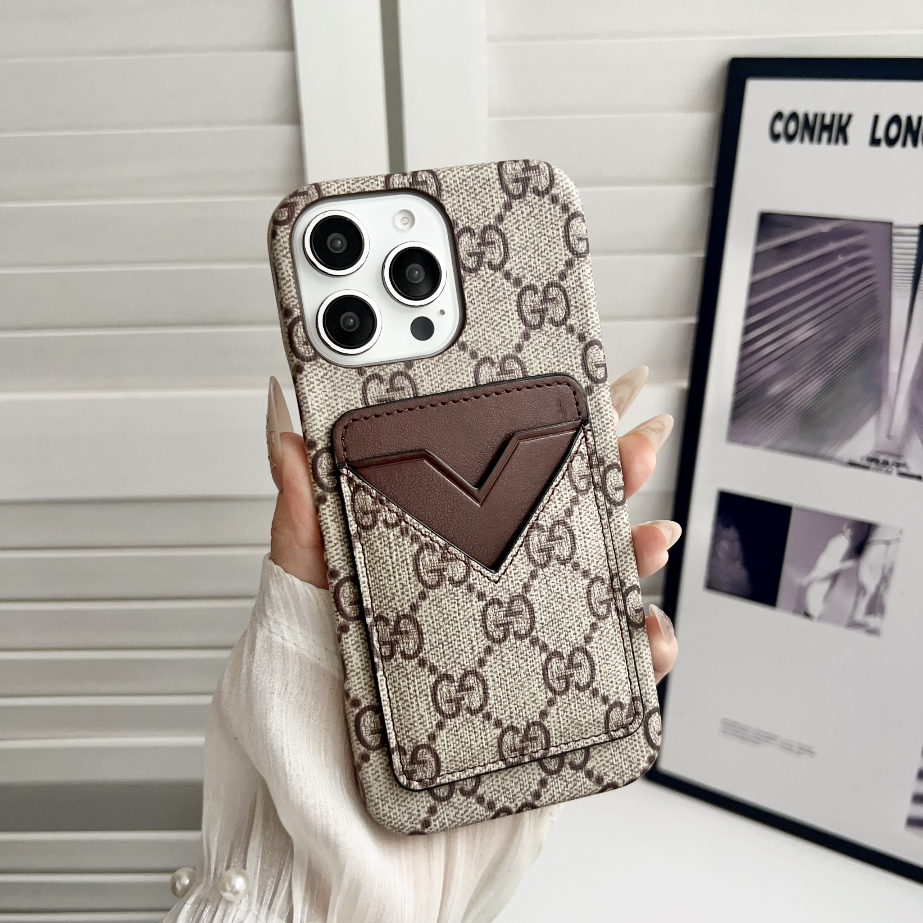 Louis Vuitton Leather iPhone Wallet Case