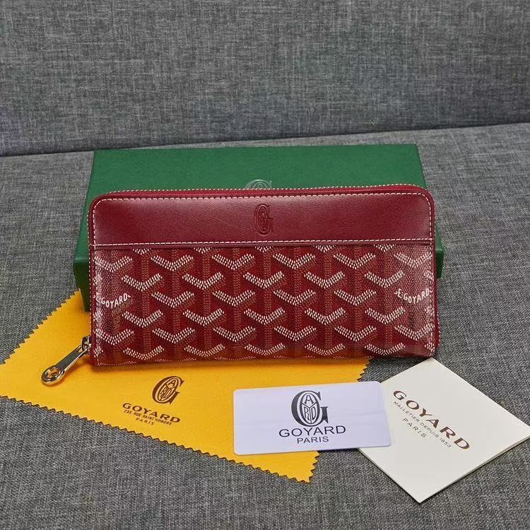 GD Leather Zipper Long Wallet