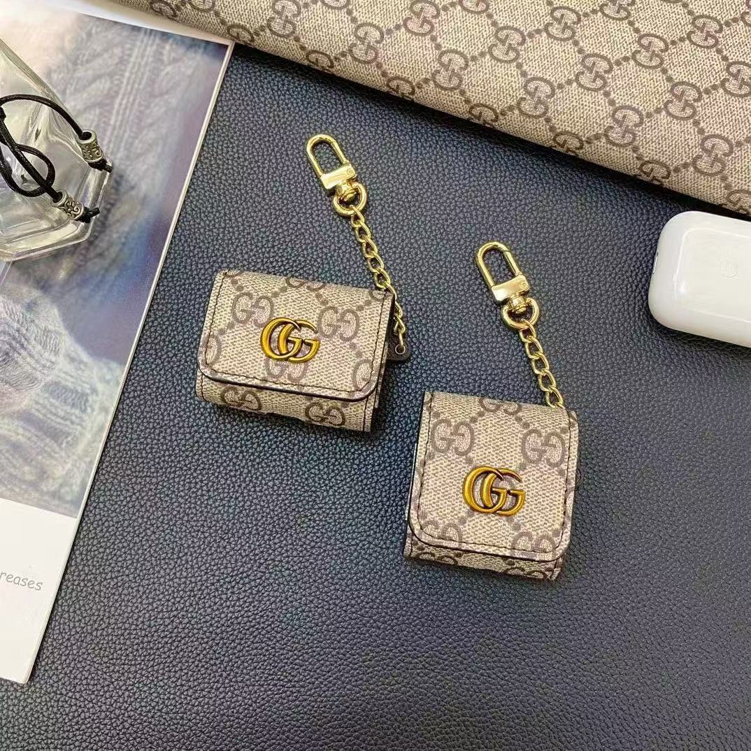 Luxury Leather GG Chain Airpods Case-BELKCASE