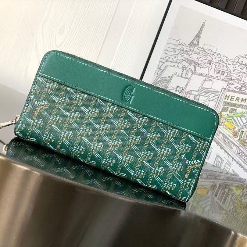 GD Leather Zipper Long Wallet