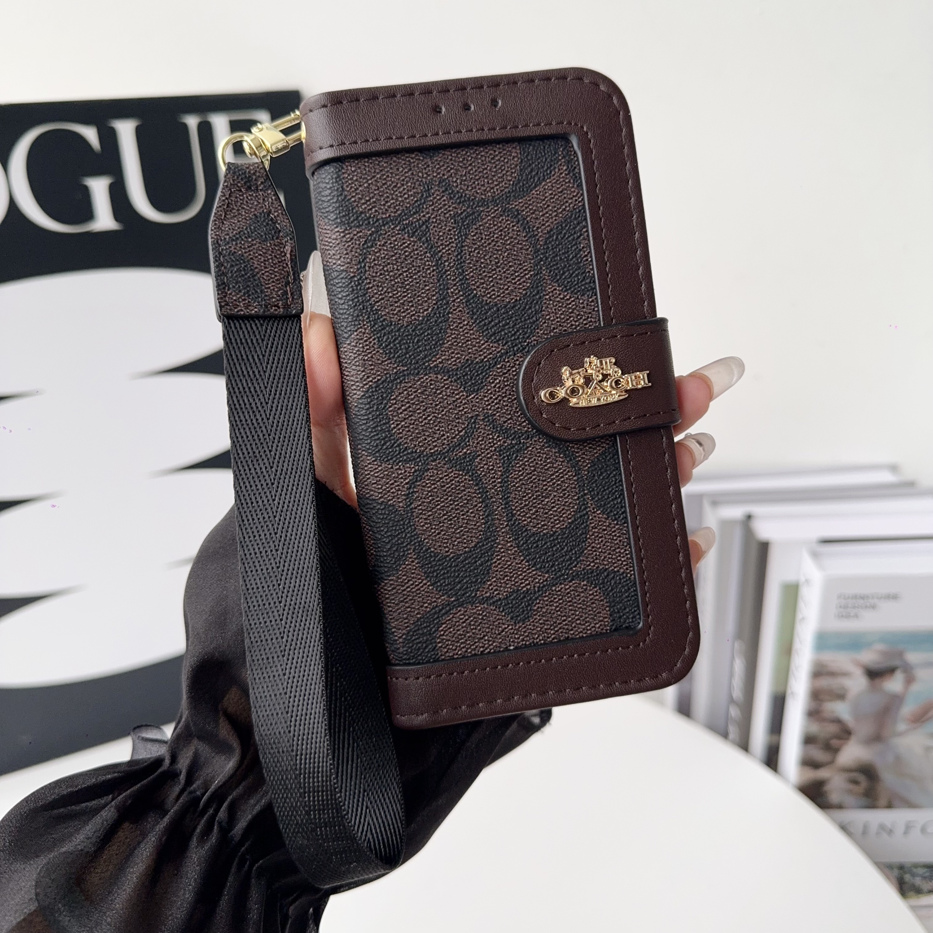 Coach Leather iPhone Wallet Case