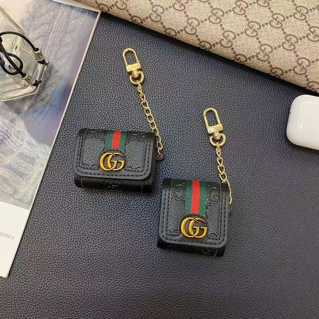 Luxury Leather GG Chain Airpods Case-BELKCASE