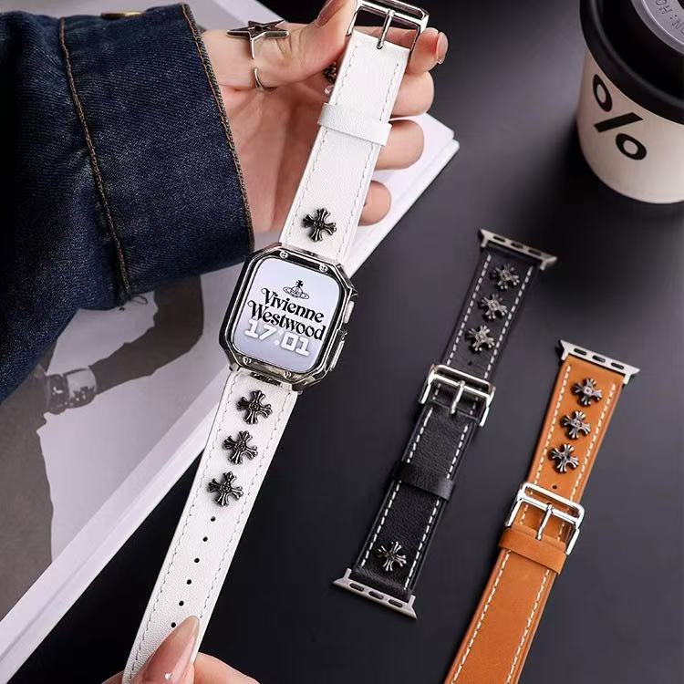 luxury leather CH Apple Watch Bands