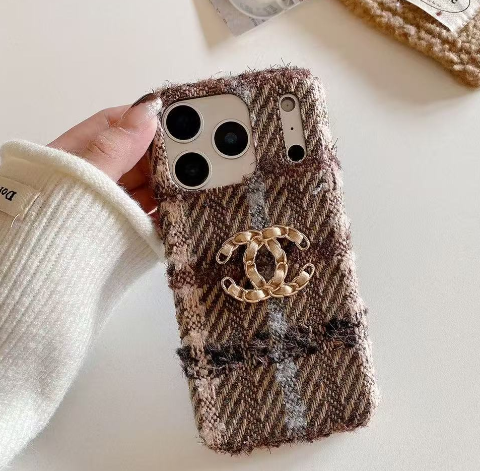 Chanel Embroidered Luxury Soft iPhone Case