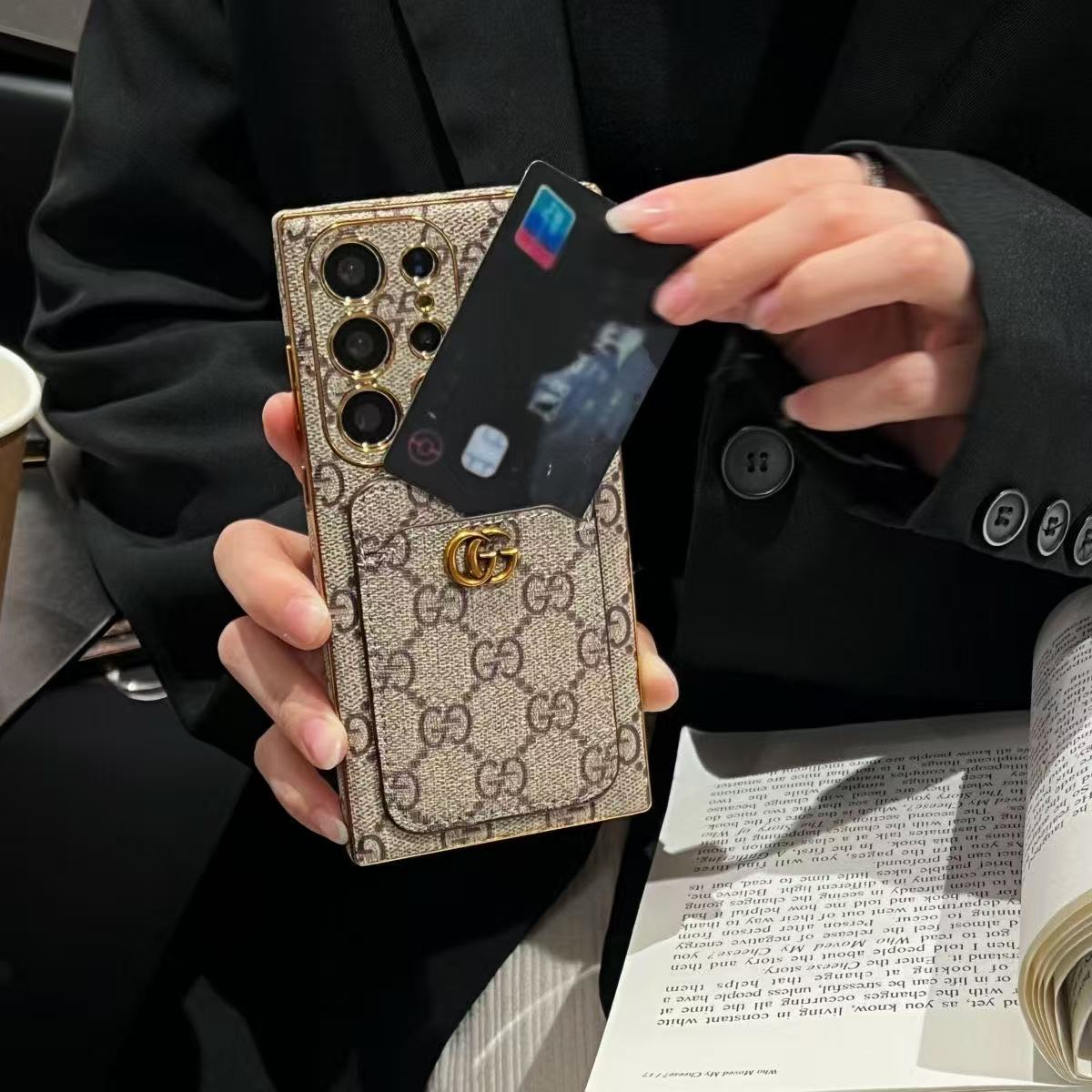 Louis Vuitton,Gucci Luxury Leather Samsung Wallet Case