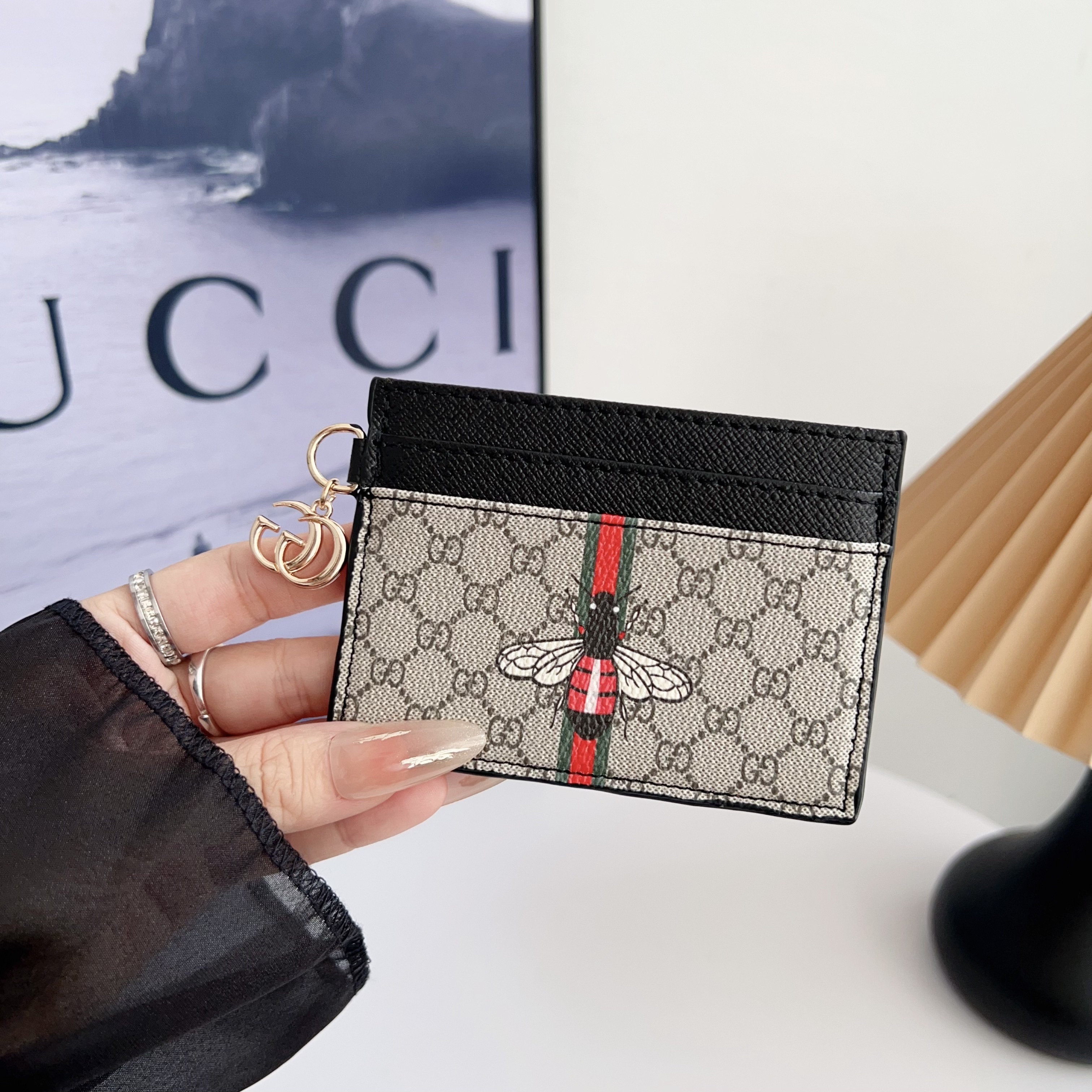 Gucci Leather Wallet Card Holder
