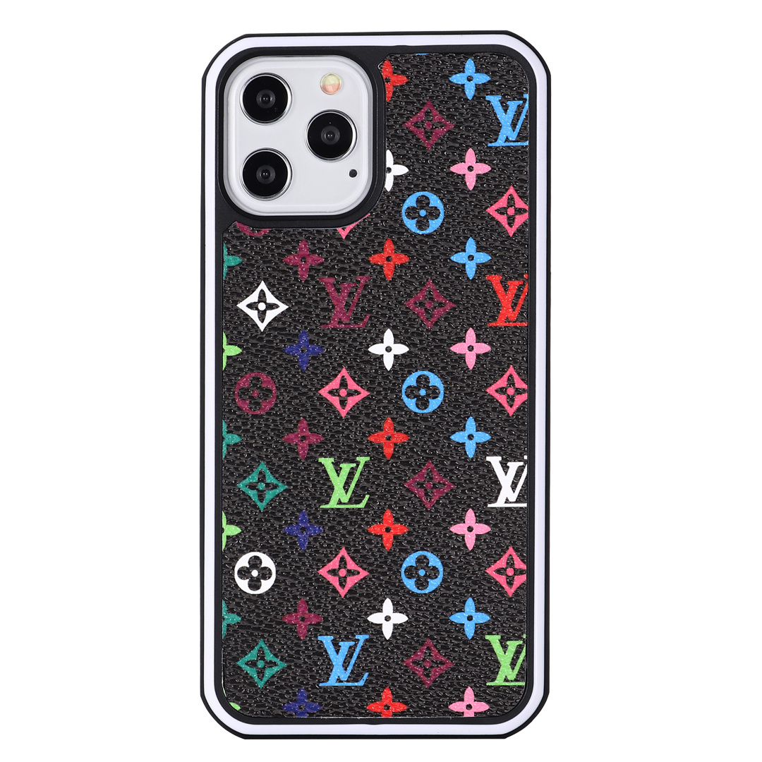 Louis Vuitton Luxury Leather iPhone Case with Enhanced Bezel