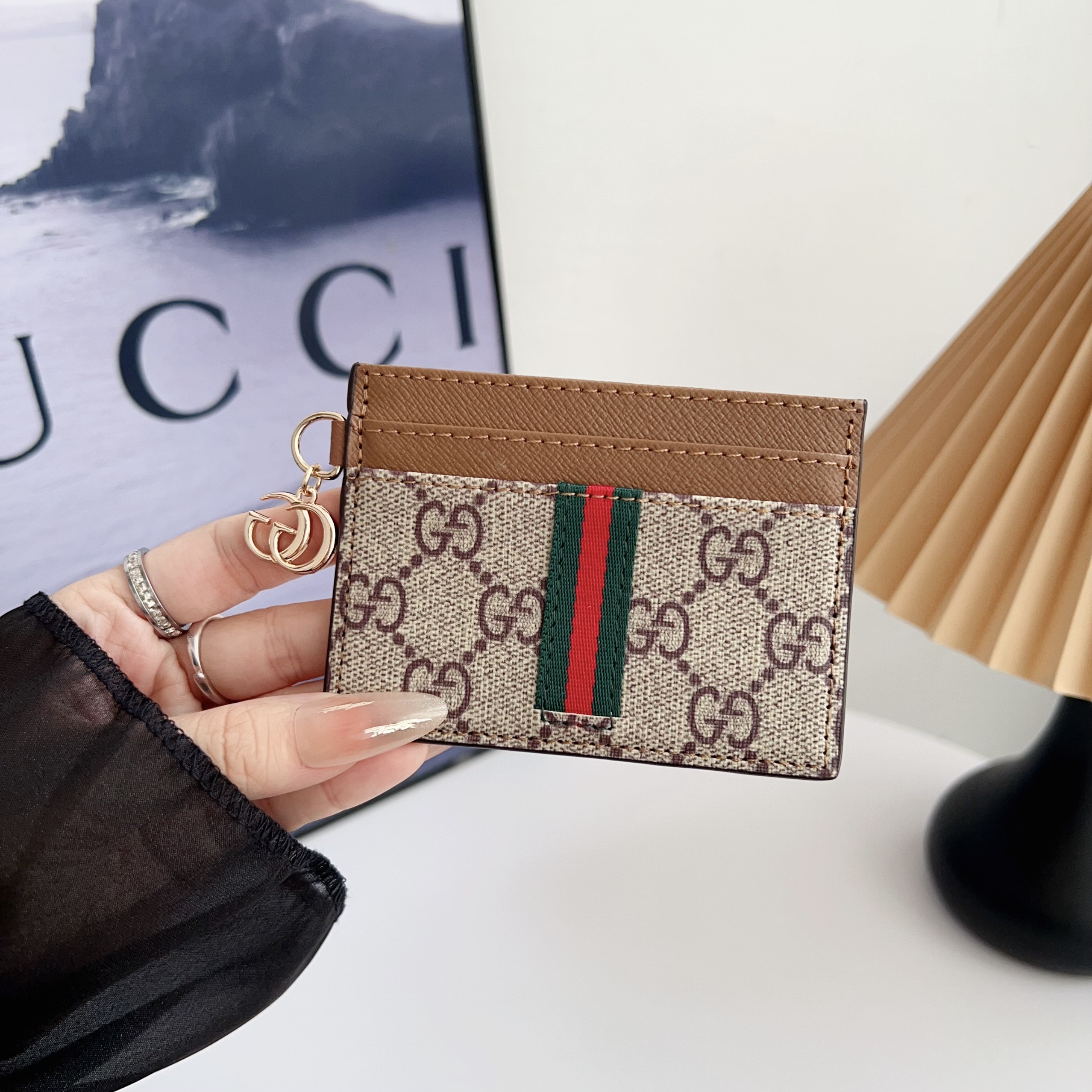 Gucci Leather Wallet Card Holder