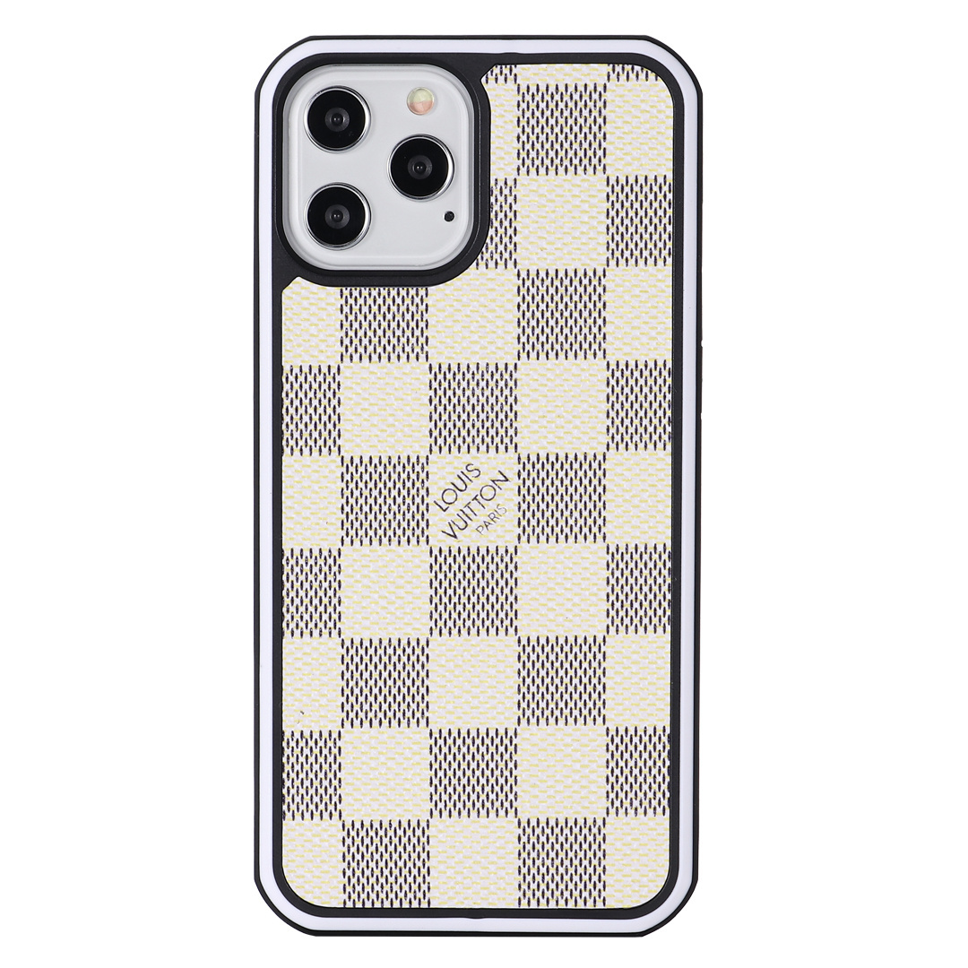 Louis Vuitton Luxury Leather iPhone Case with Enhanced Bezel