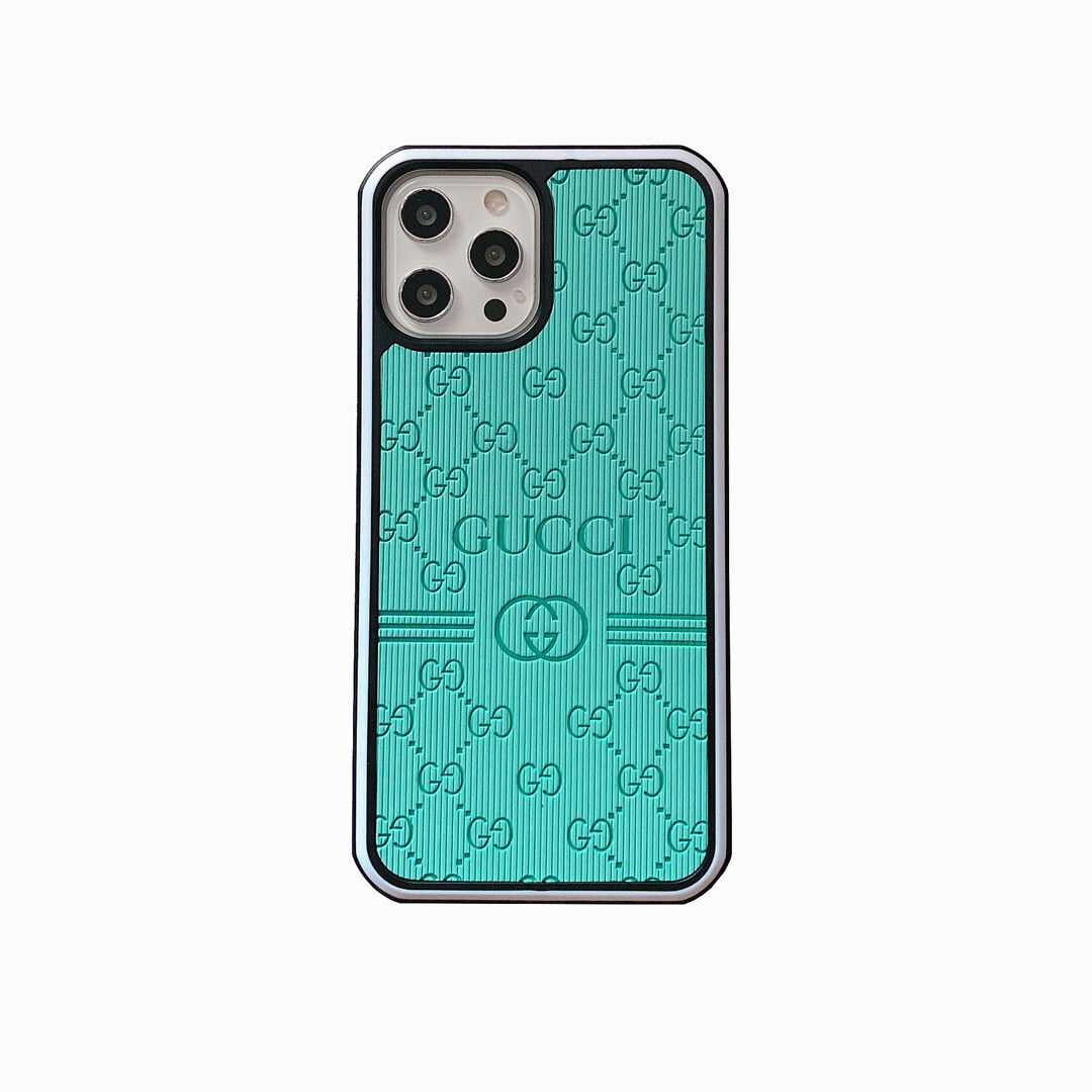 Gucci Luxury Leather iPhone Case