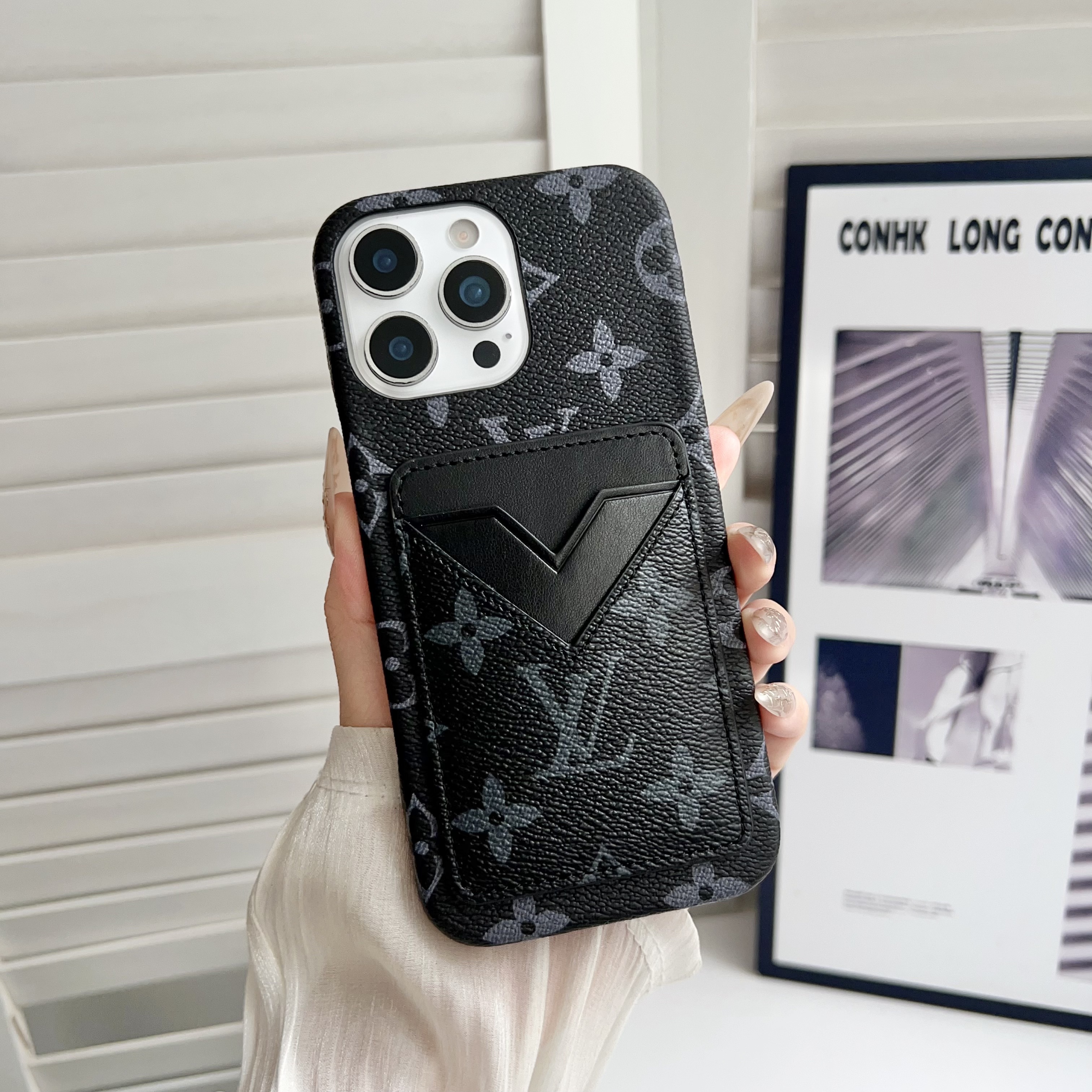 Louis Vuitton Leather iPhone Wallet Case