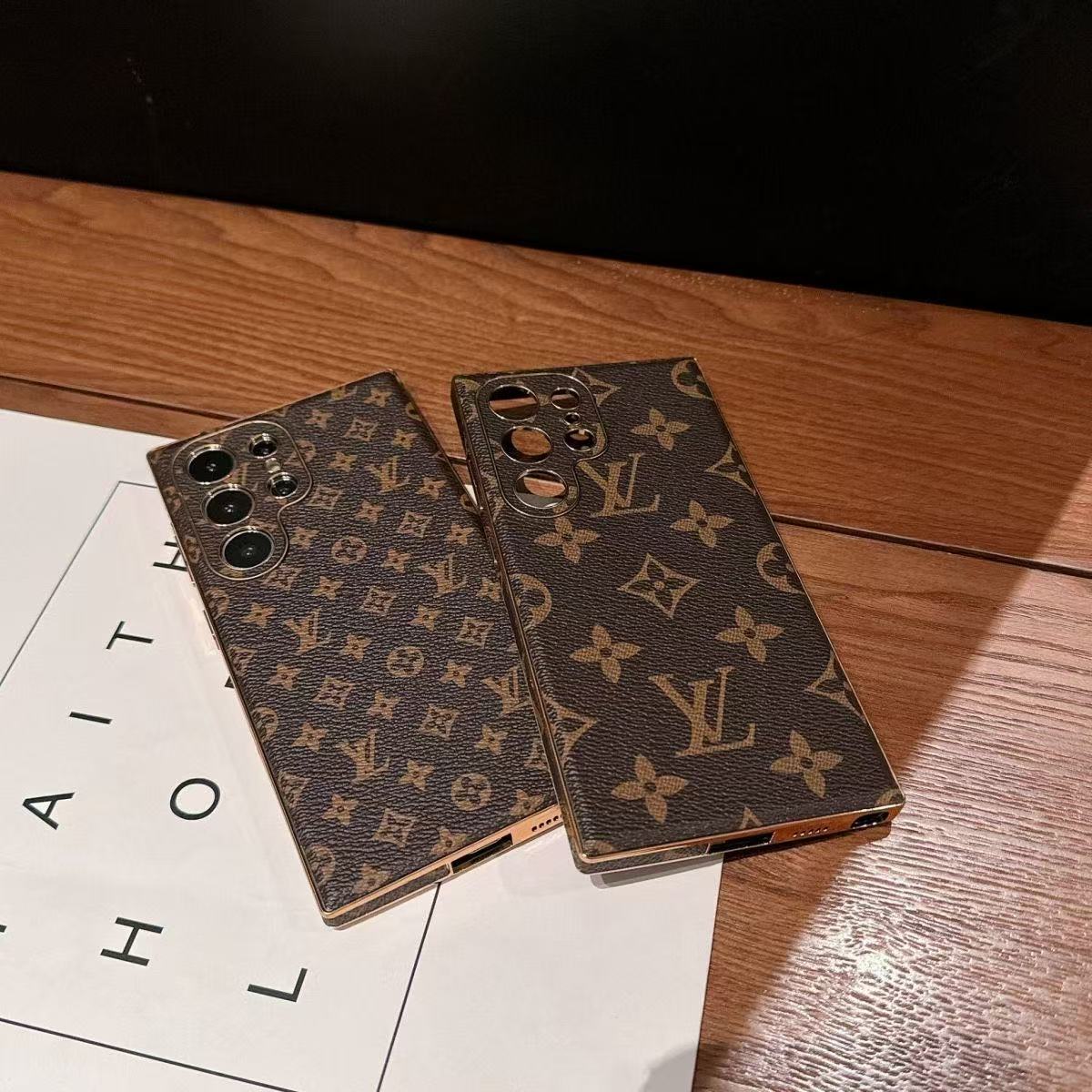 Leather Samsung Wallet Case-Litchi Pattern