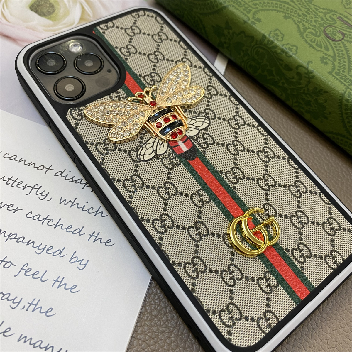 Gucci Leather iPhone Case