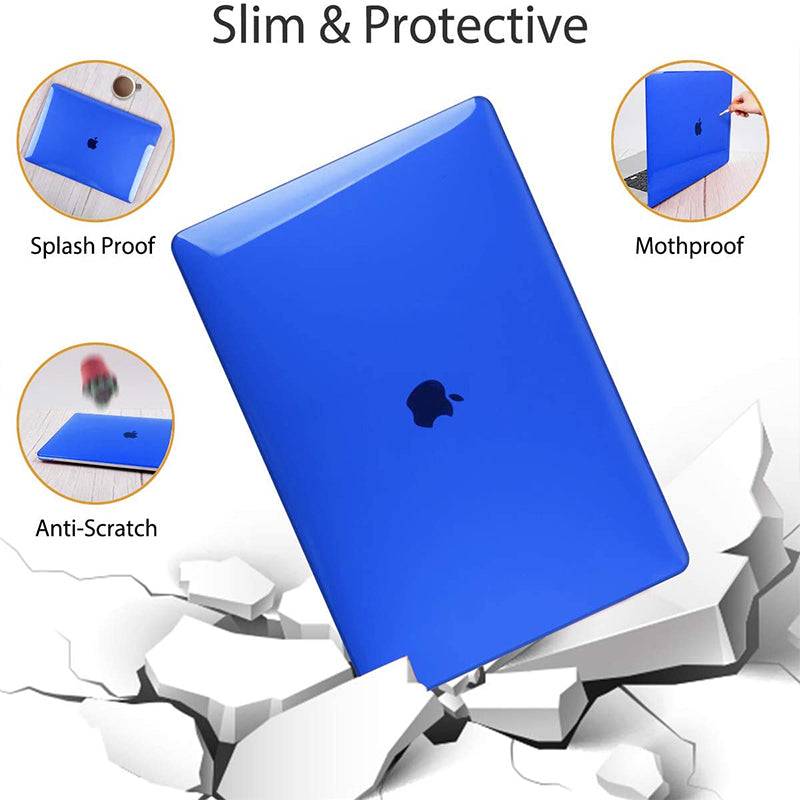 Transparent blue Macbook case customizable-BELKCASE