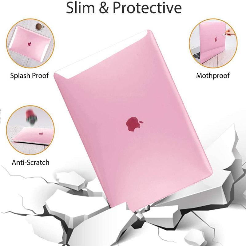 Transparent pink Macbook case customizable-BELKCASE
