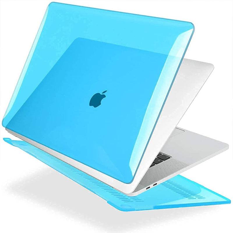 Transparent Sky Blue Macbook case customizable-BELKCASE