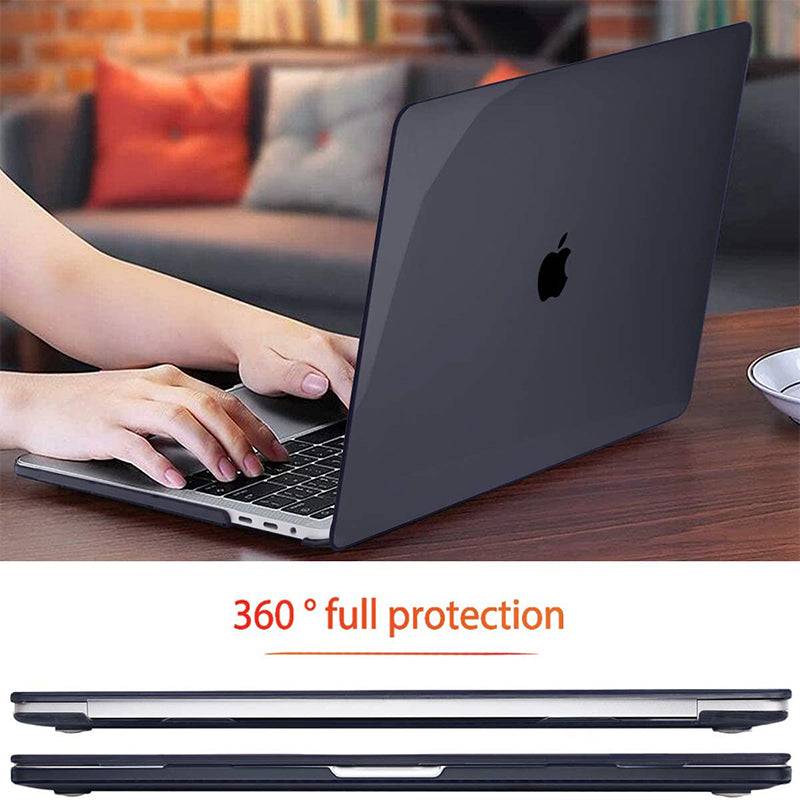 Transparent black Macbook case customizable-BELKCASE