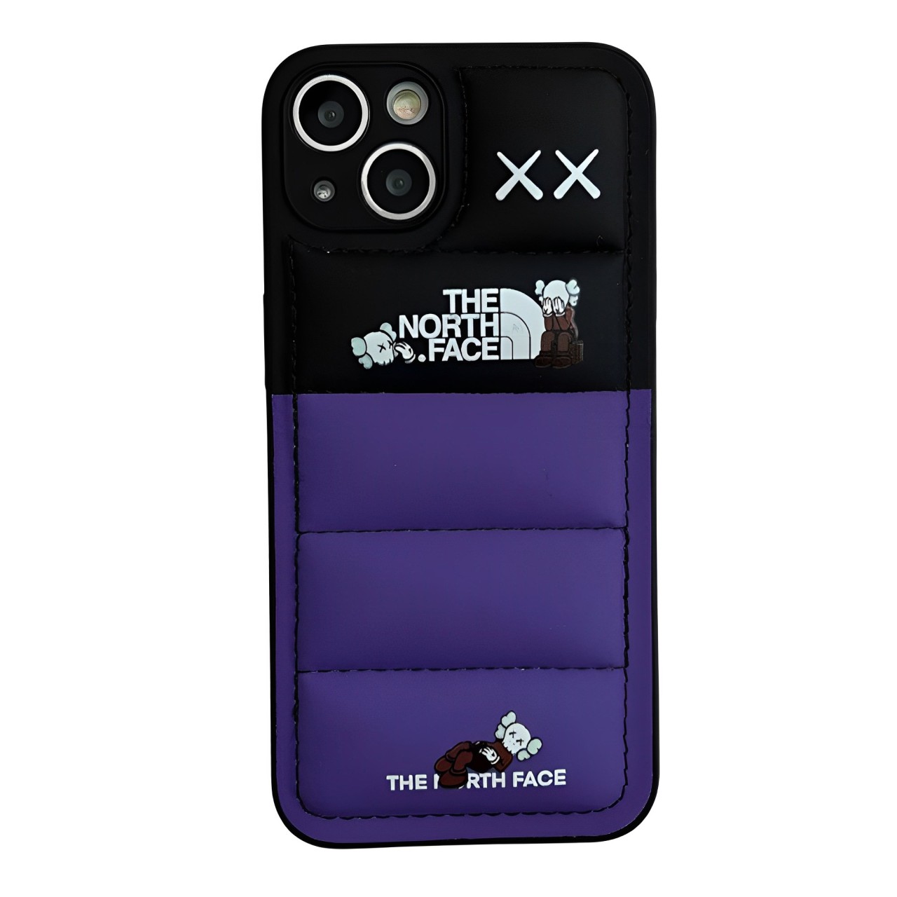 Colorblock Down Jacket iPhone Case