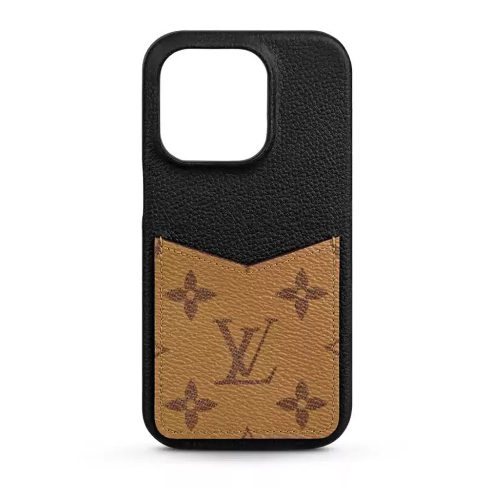 Louis Vuitton Monogram iPhone Wallet Case Vintage Leather