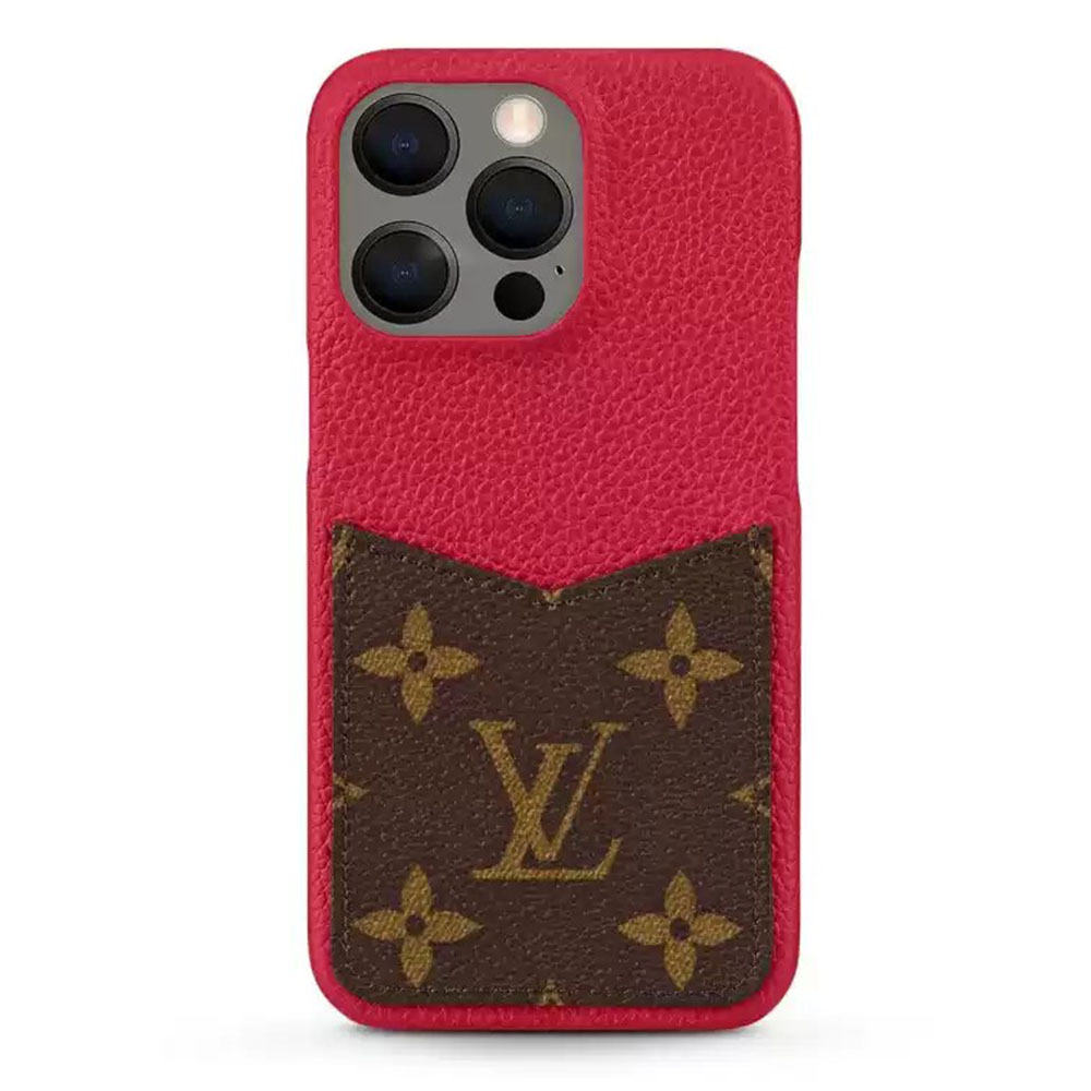 Louis Vuitton Monogram iPhone Wallet Case Vintage Leather