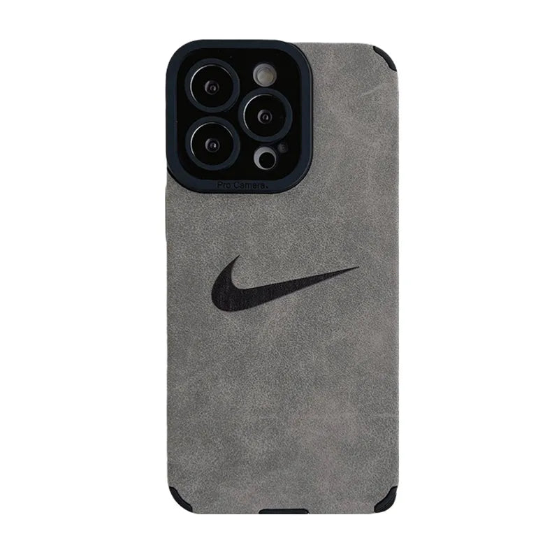 Simple Fashion N-K Suede leather iphone Case
