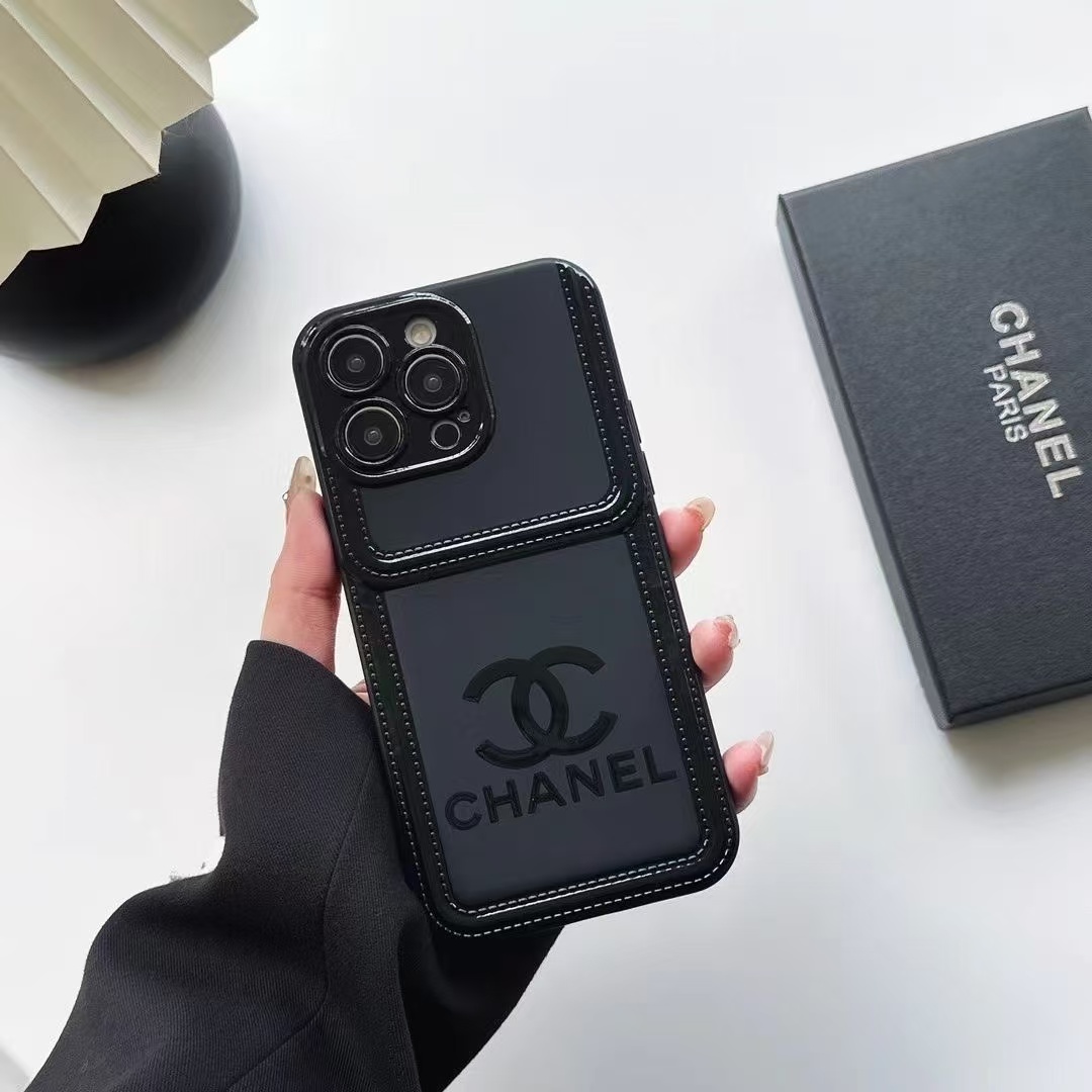 Black Luxury Leather iPhone Case