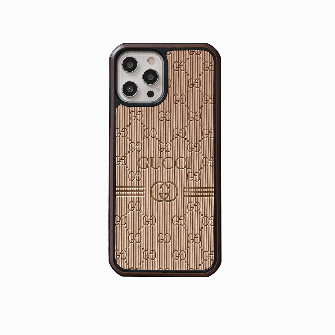 Gucci Luxury Leather iPhone Case