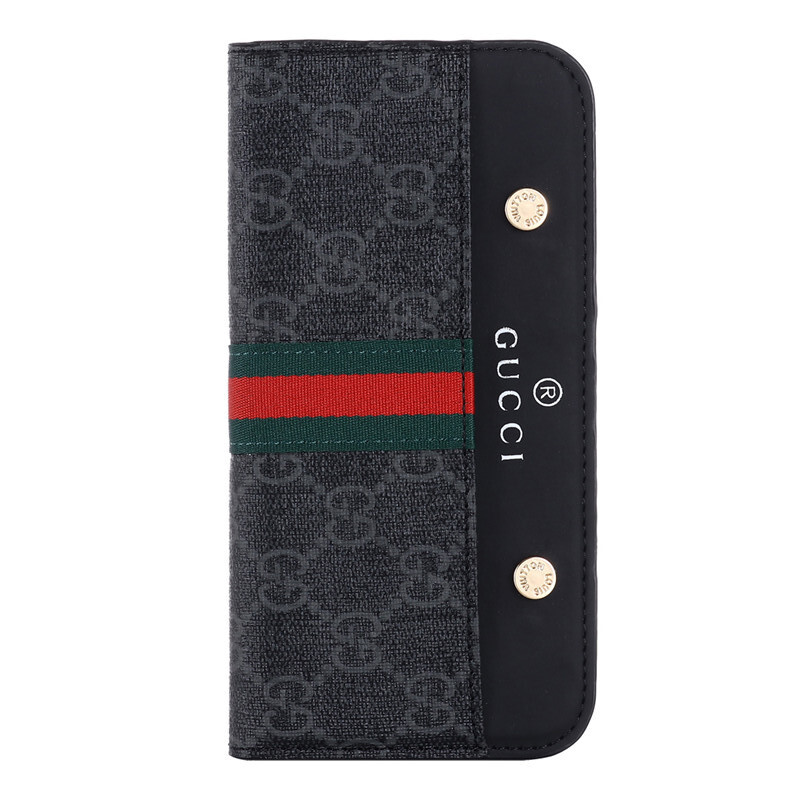 Gucci Leather iPhone Wallet Case Magnetic Flip Cover