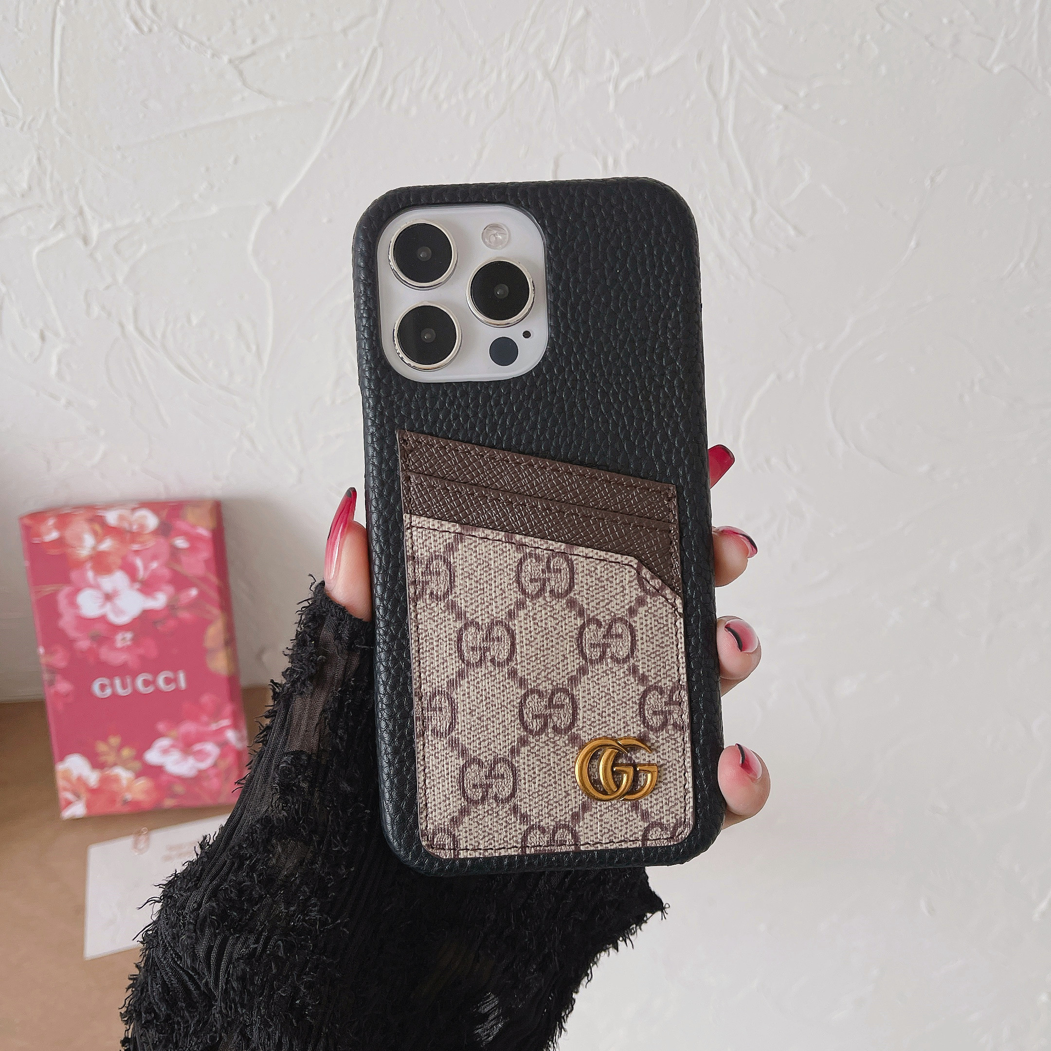 Luxury Leather iPhone Wallet Case