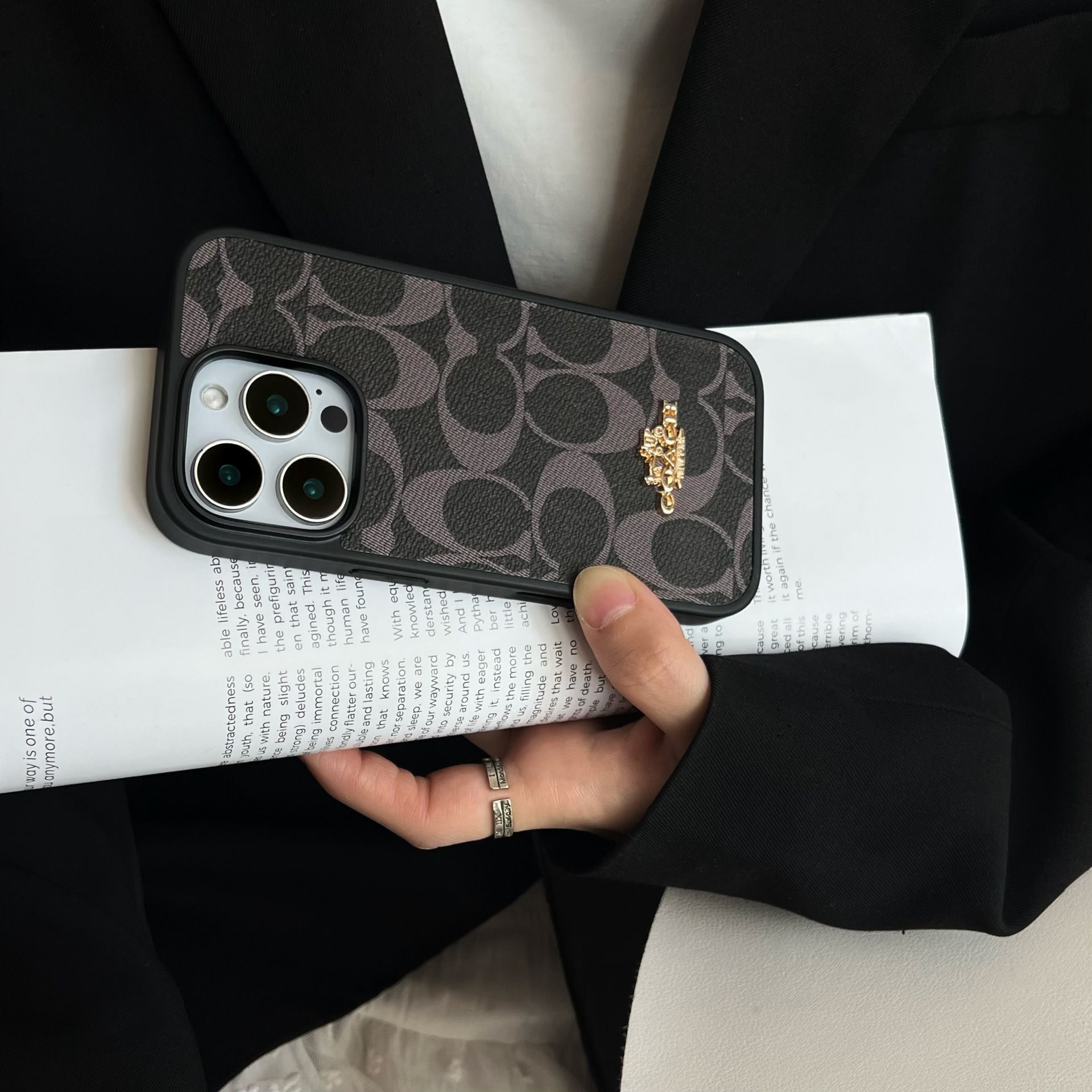 Coach Luxury Leather iPhone Case
