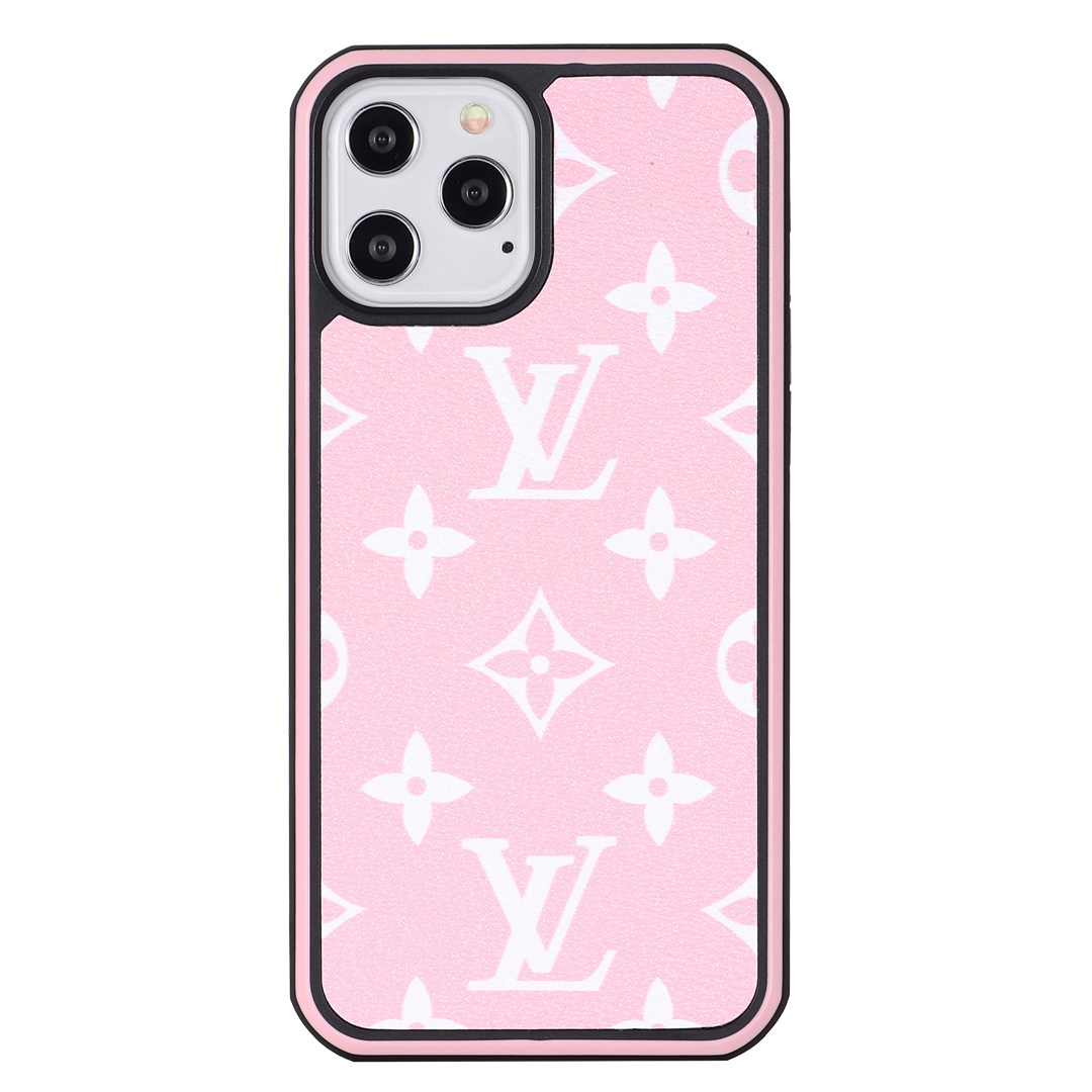 Louis Vuitton Luxury Leather iPhone Case with Enhanced Bezel