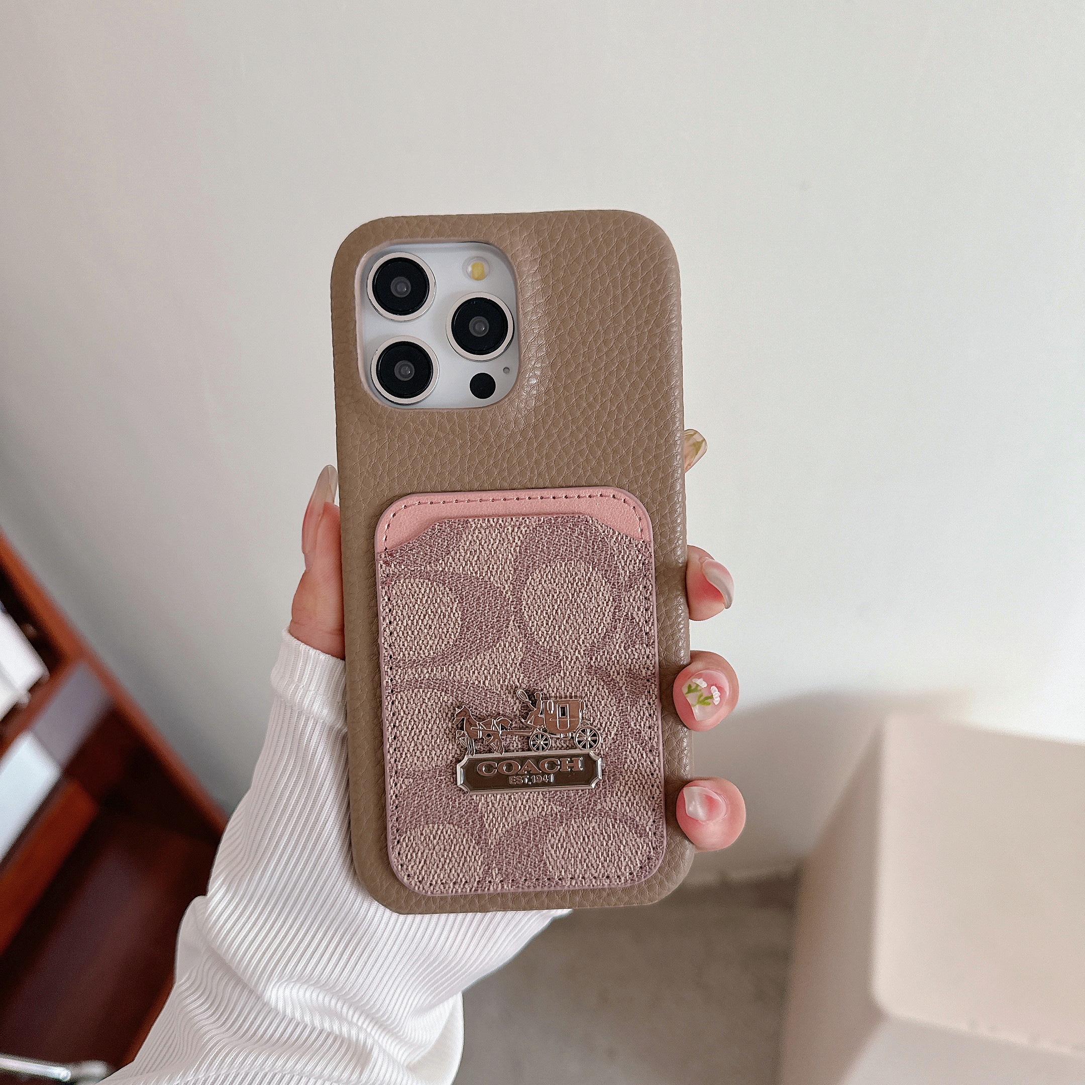 Luxury Leather iPhone Wallet Case