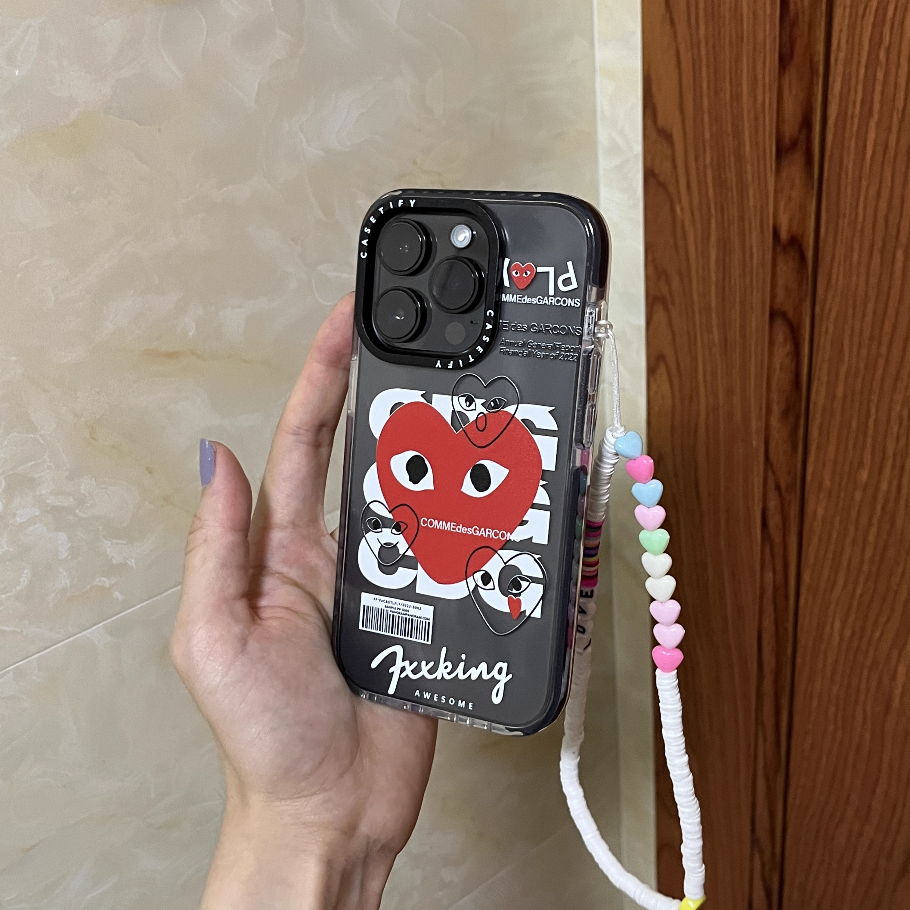 CDG iPhone Case-Trendy Smiley
