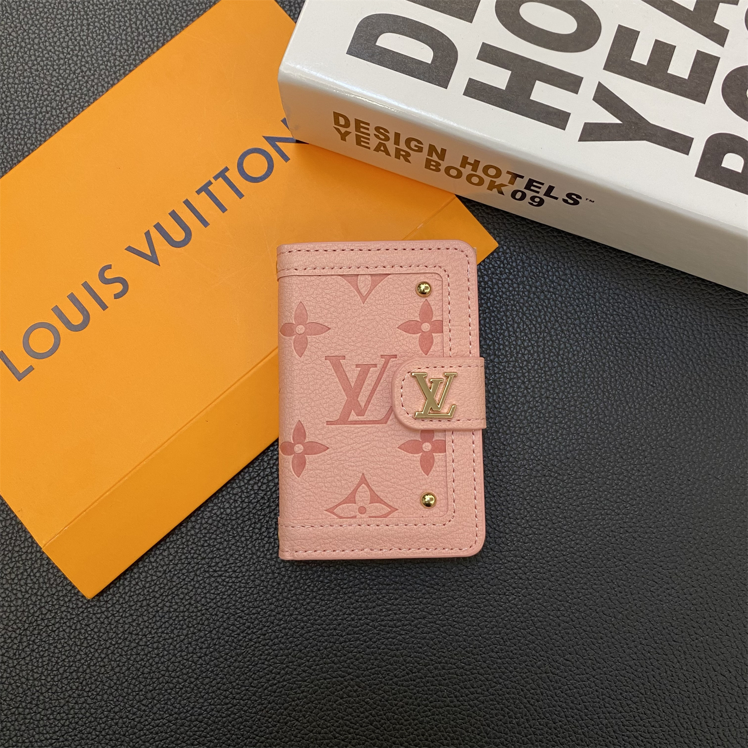 Luxury Leather Wallet Card Holder & Coin Purse With Snap Closure