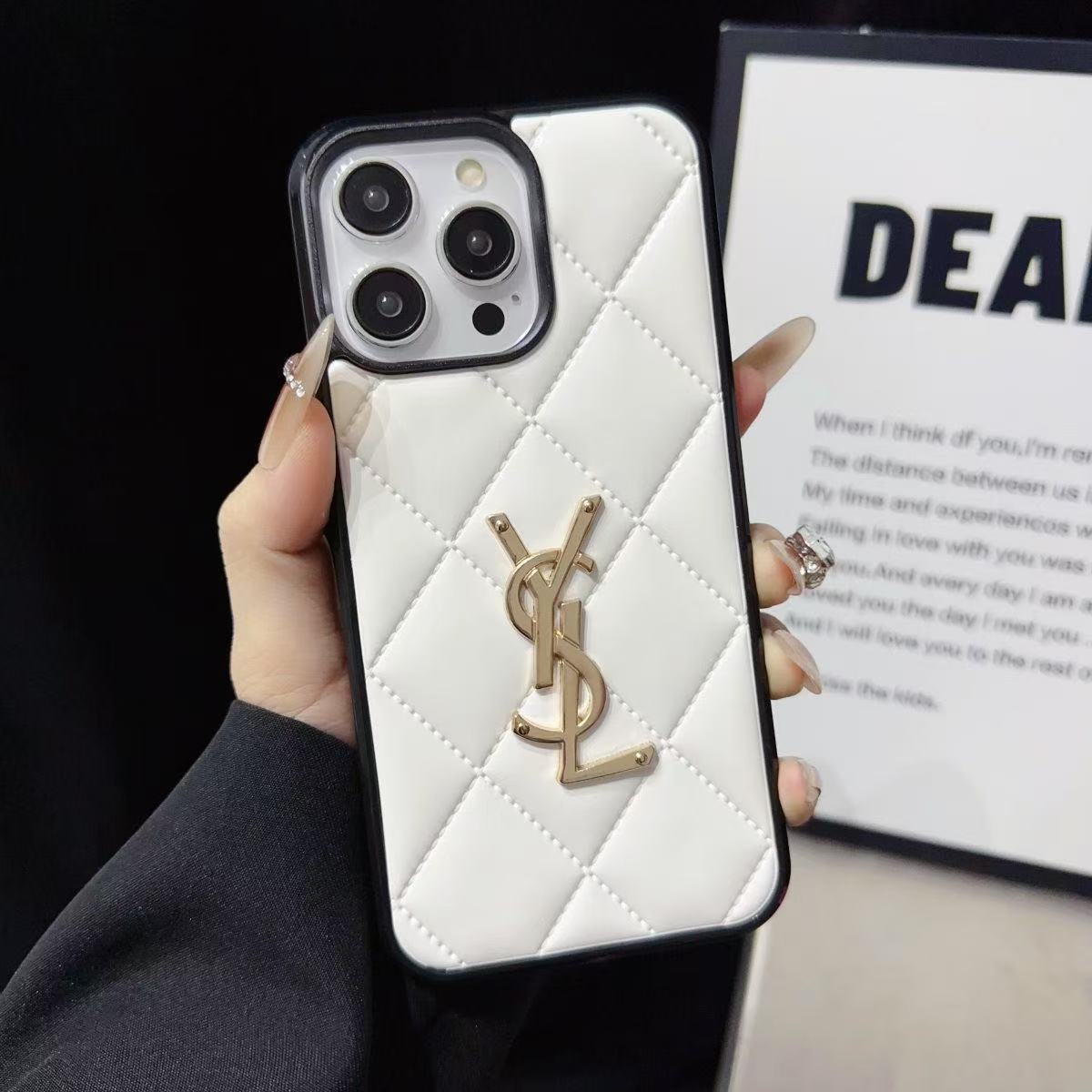 Diamond Glossy Leather YL iPhone Case