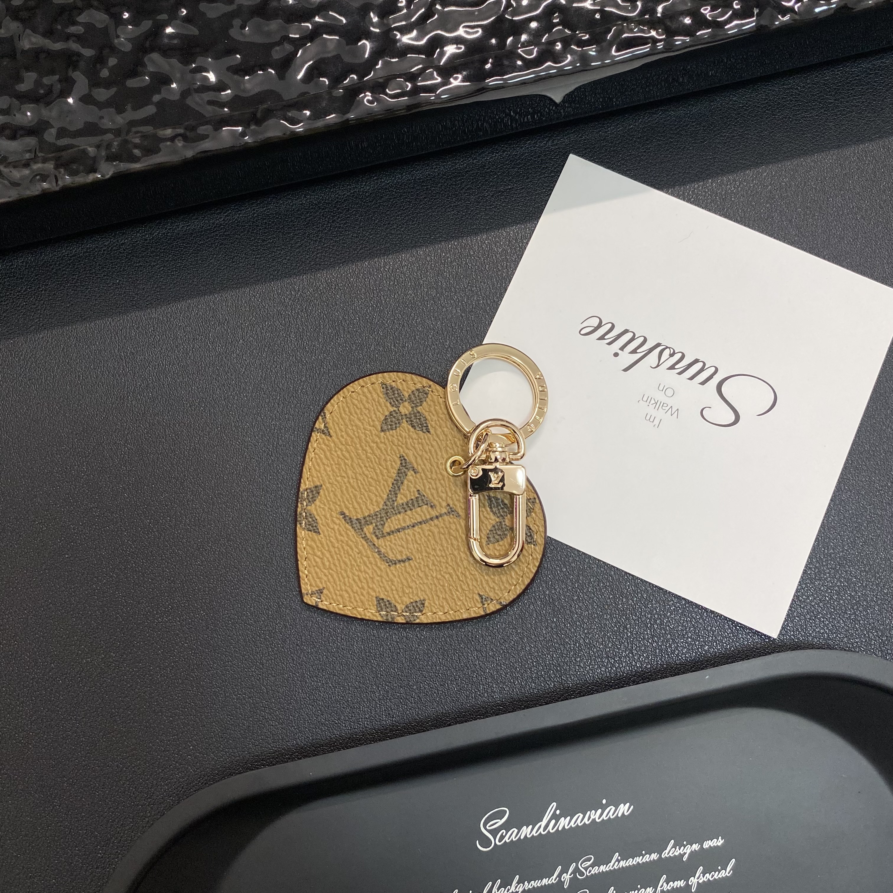 Louis Vuitton, Gucci Heart Keychain