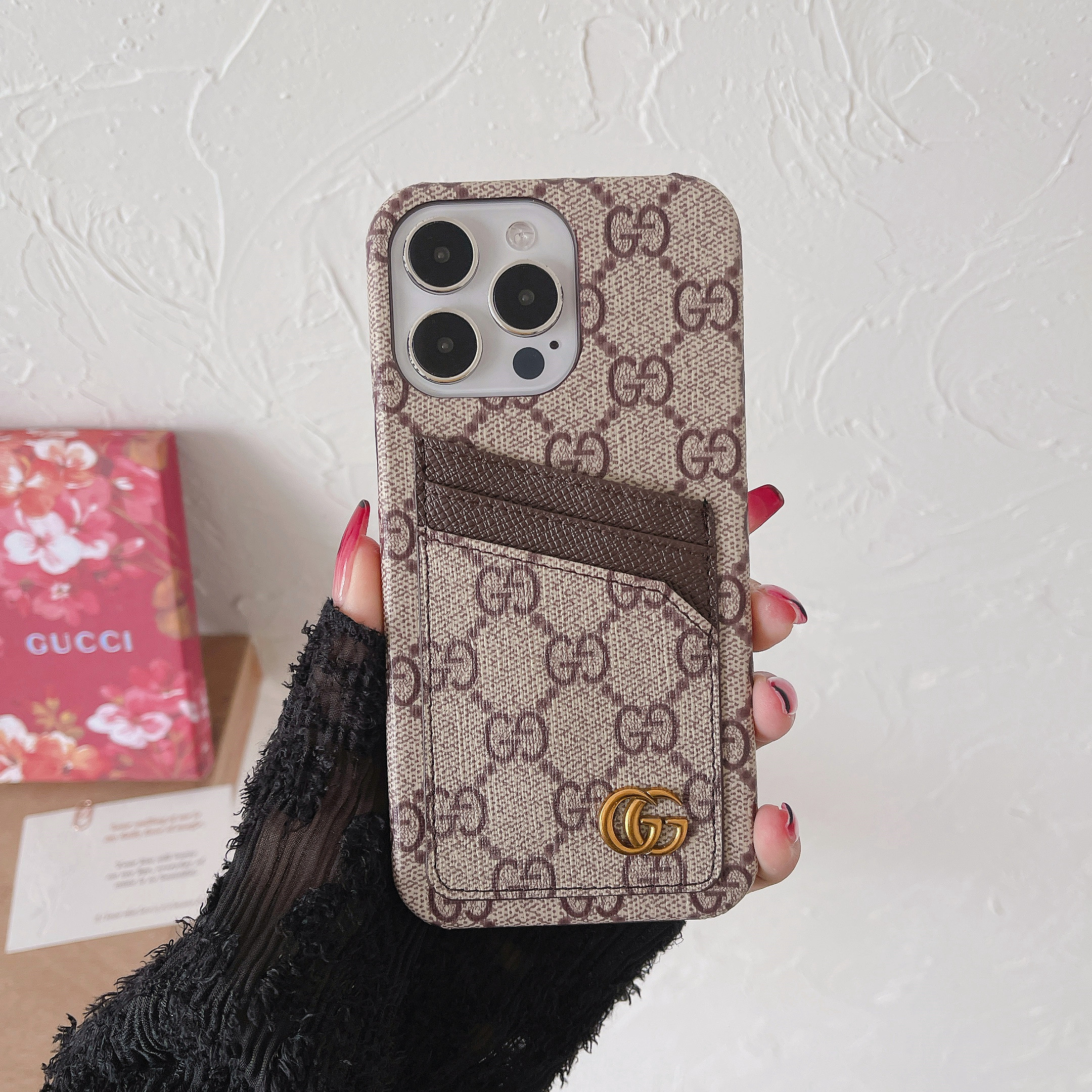 Luxury Leather iPhone Wallet Case