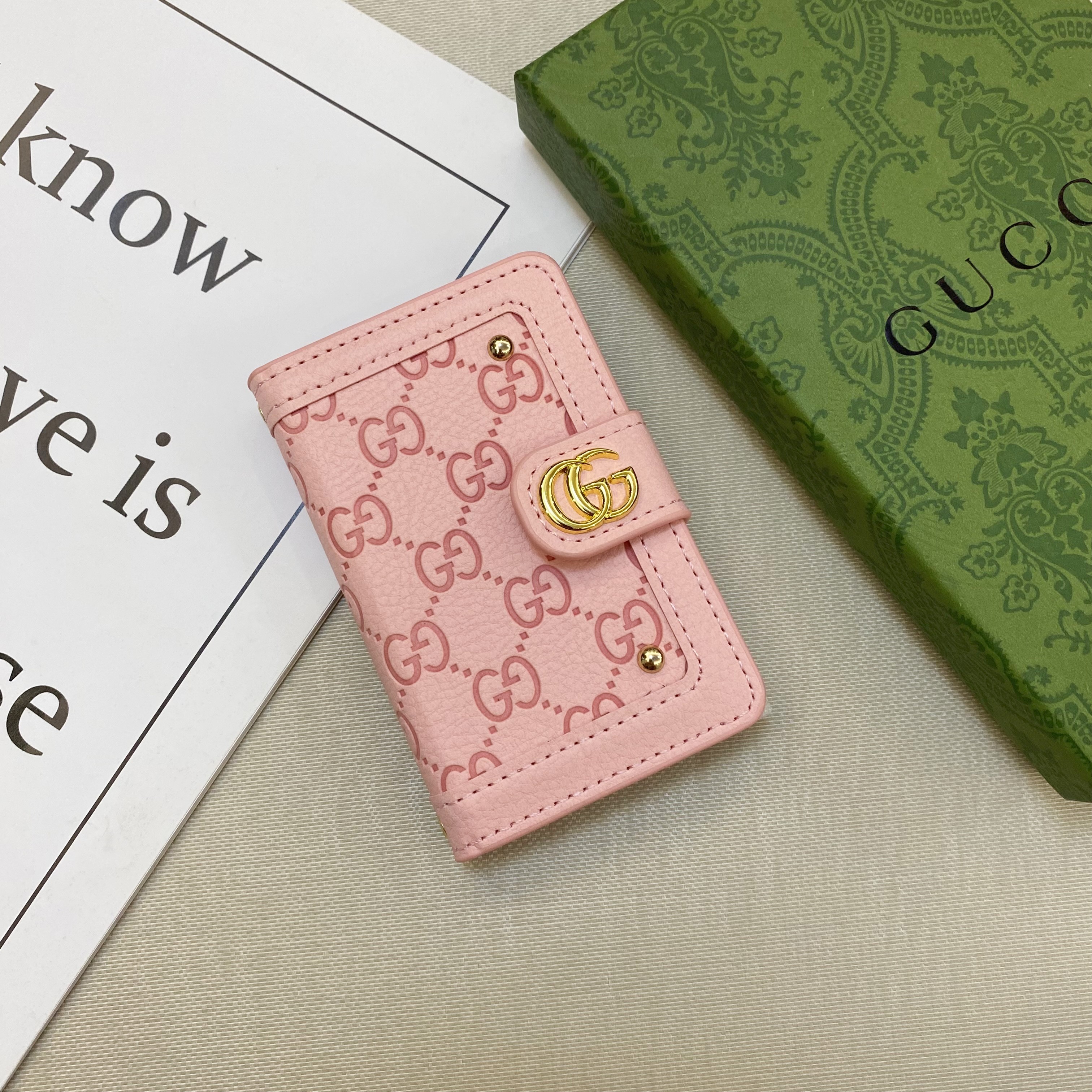 Luxury Leather Wallet Card Holder & Coin Purse With Snap Closure