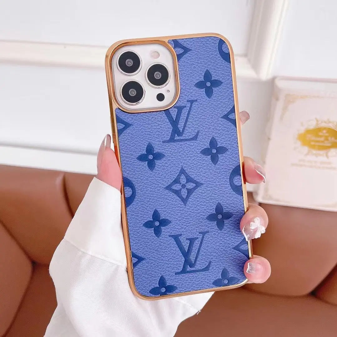 Luxury iPhone case featuring a bold, reimagined monogram pattern.