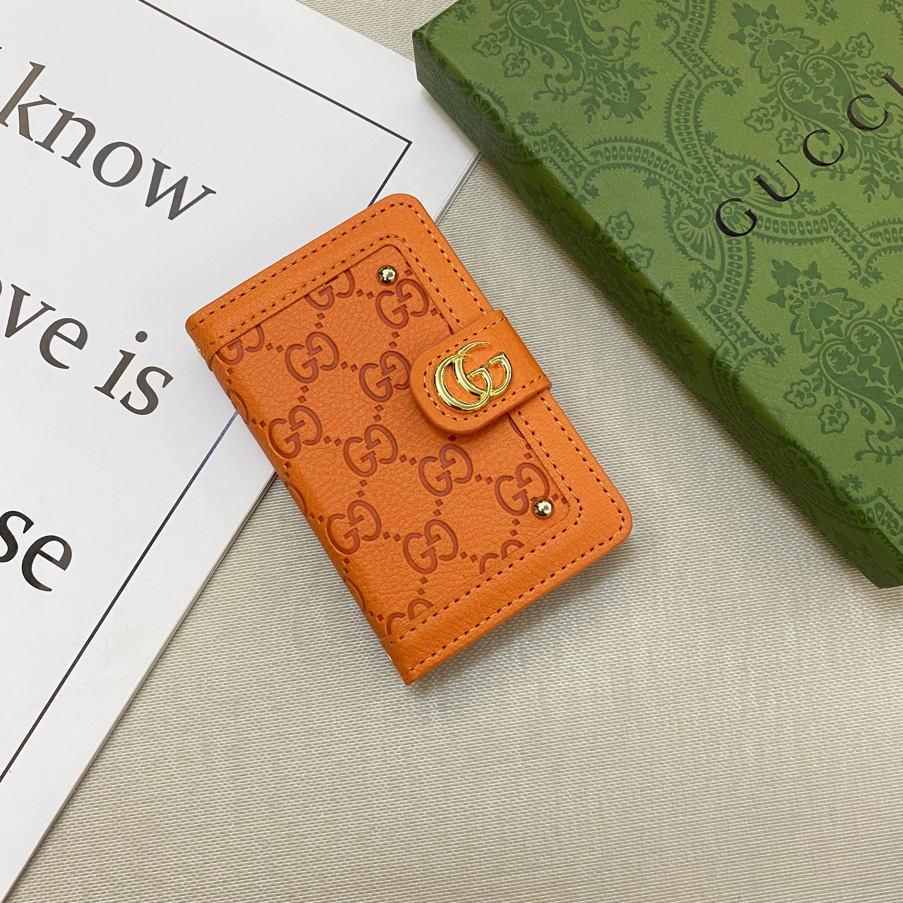 Luxury Leather Wallet Card Holder & Coin Purse With Snap Closure