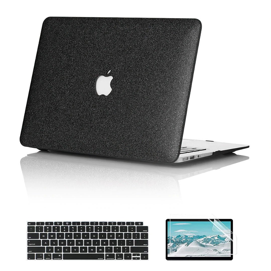 Glitter Black Macbook Case-BELKCASE