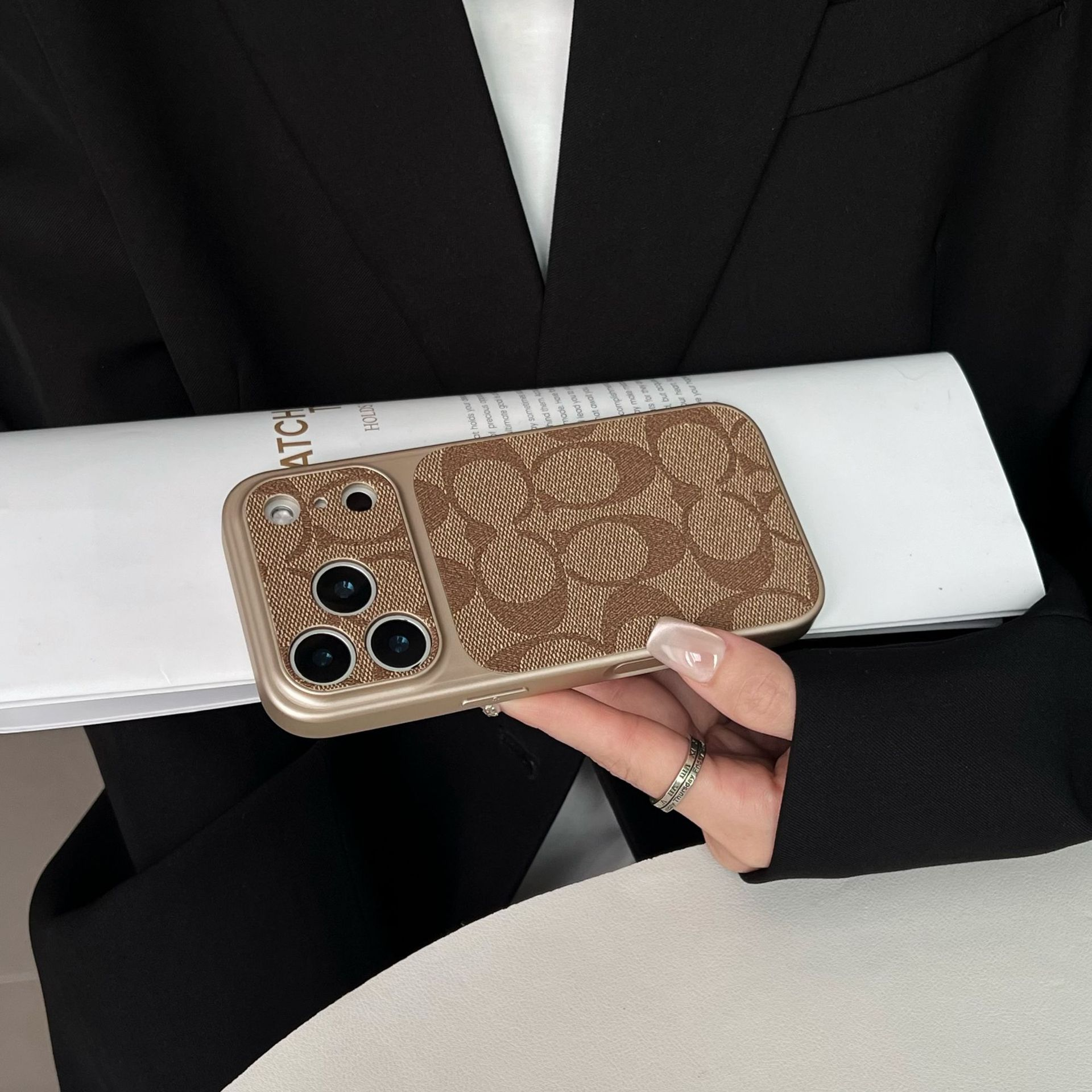Coach Luxury Leather iPhone Case